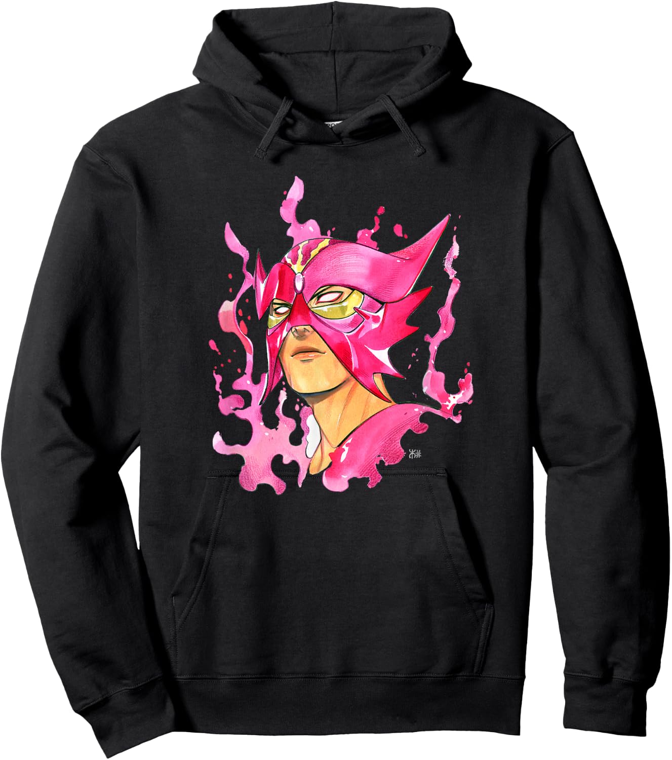Marvel Comics Retro Classic X-Men Sunfire Flame Portrait Hoodie - Hoodie | Black