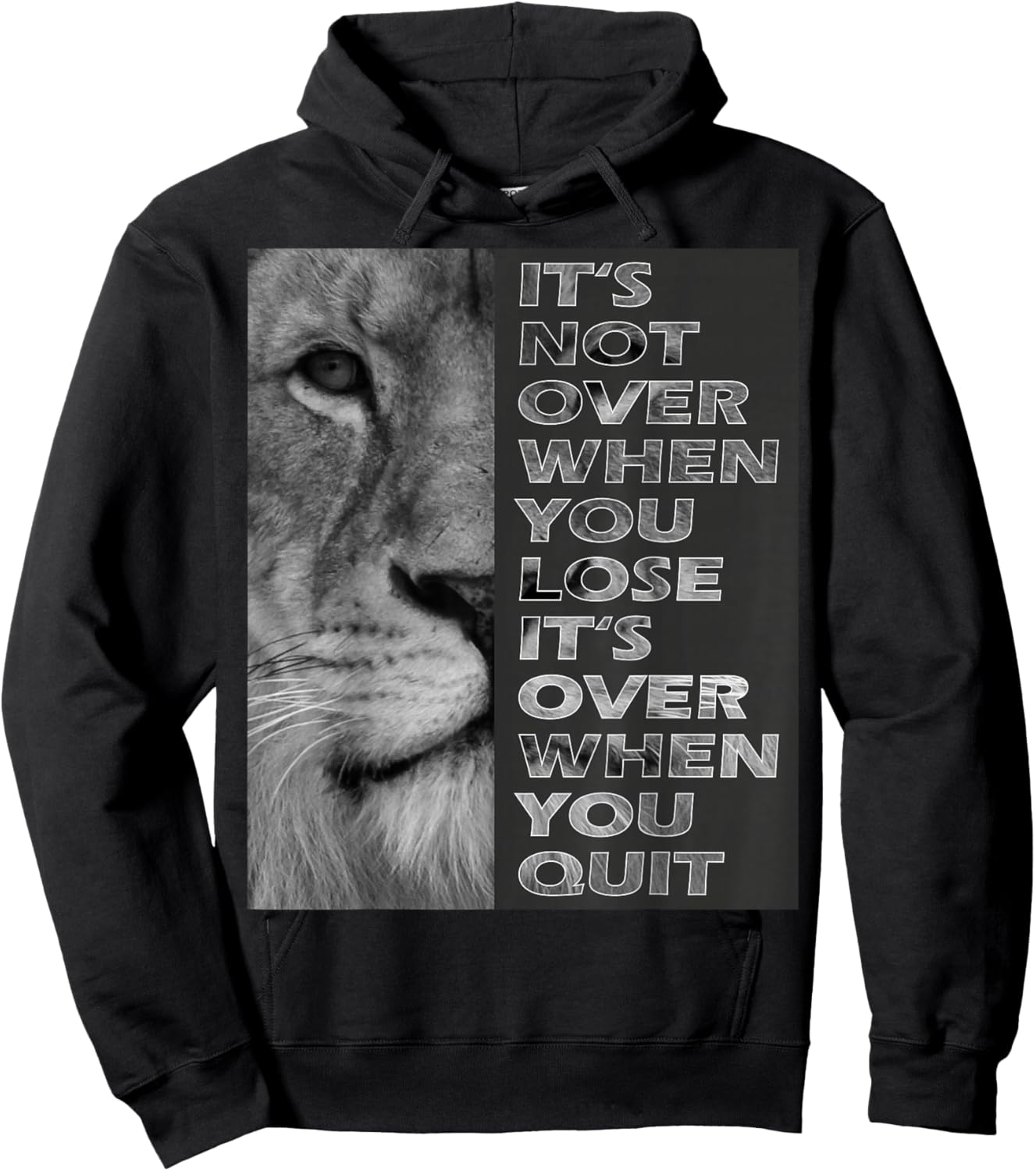 It's Not Over When You Lose - Do Not Quit - Sport Motivation Hoodie - Hoodie | Black