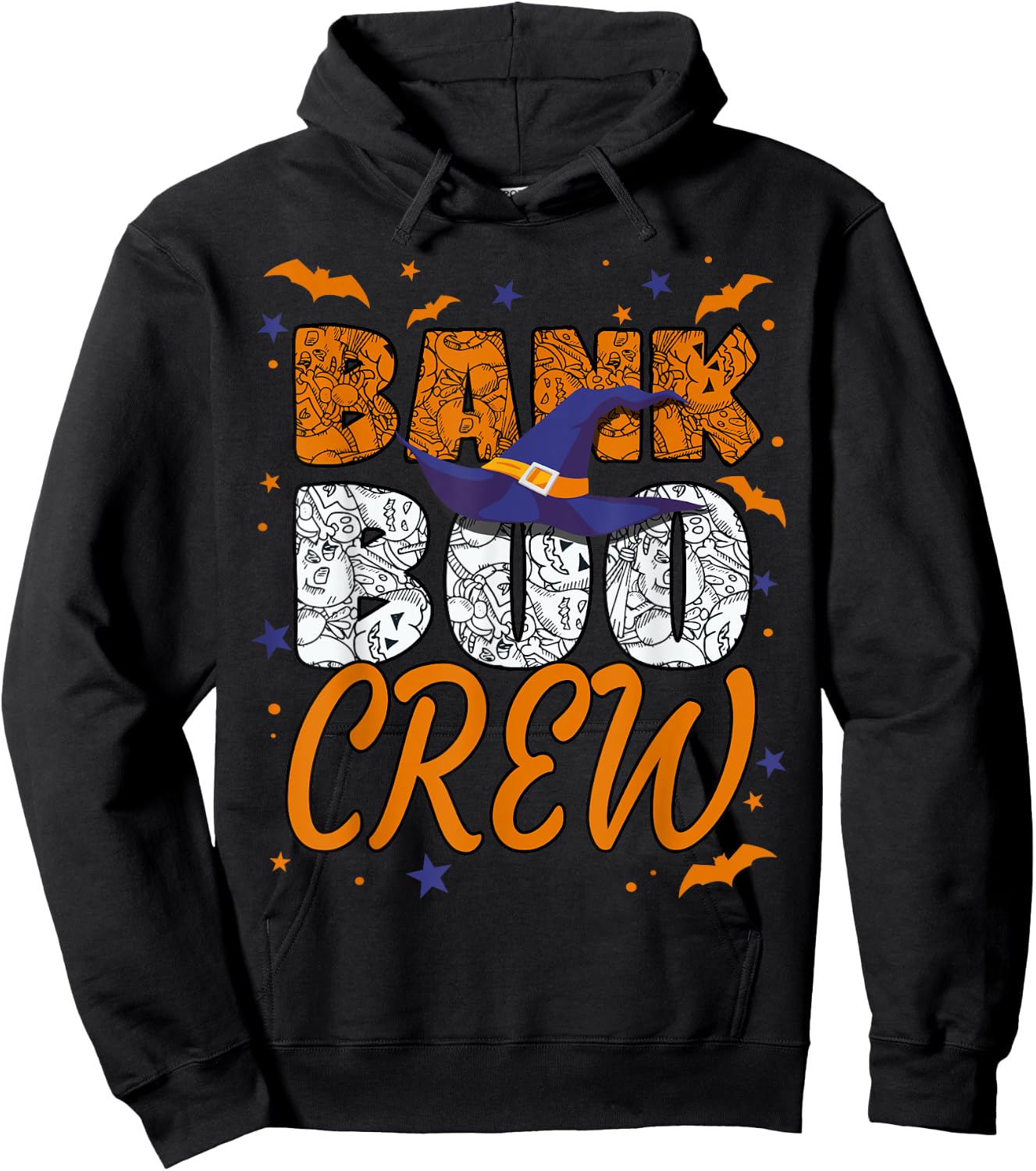 Bank Boo Crew Halloween Banker Bank Teller Matching Hoodie - Hoodie | Black