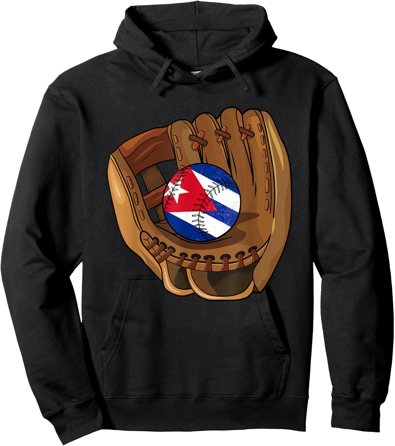 Cuban Baseball Sport Cuba Baseball Hoodie - Hoodie | Black