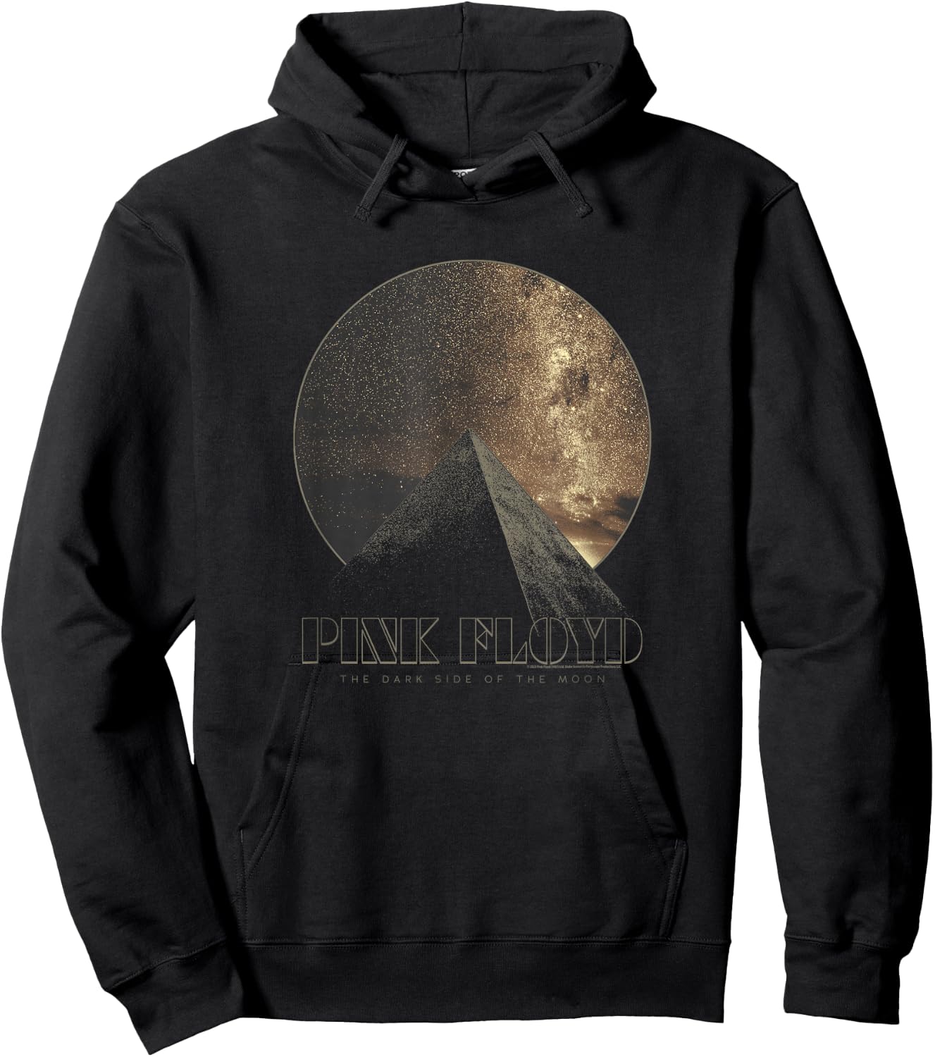 Pink Floyd The Dark Side of the Moon Pyramid Circle Hoodie - Hoodie | Black