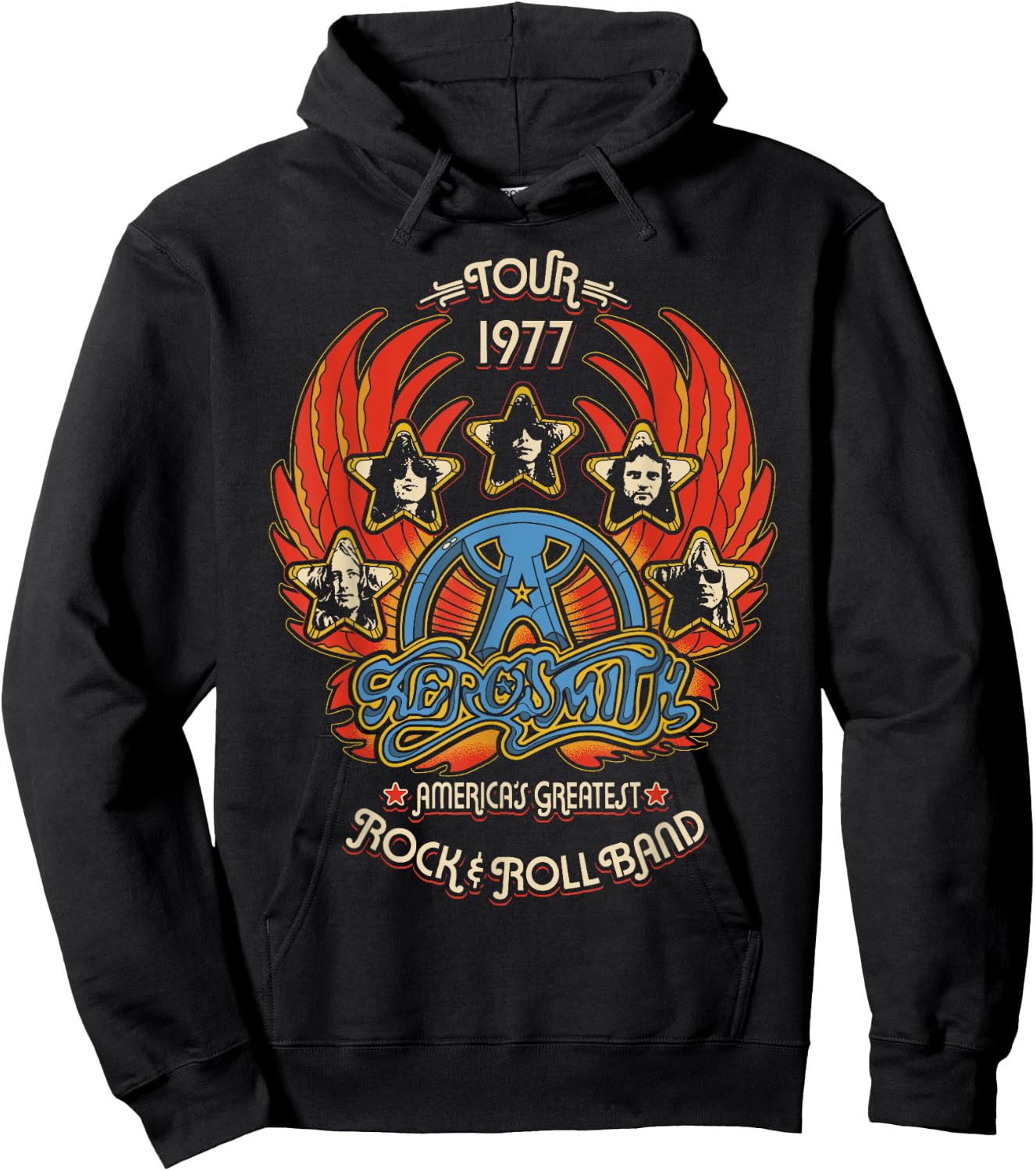 Aerosmith - Rock n Roll Band Hoodie - Hoodie | Black