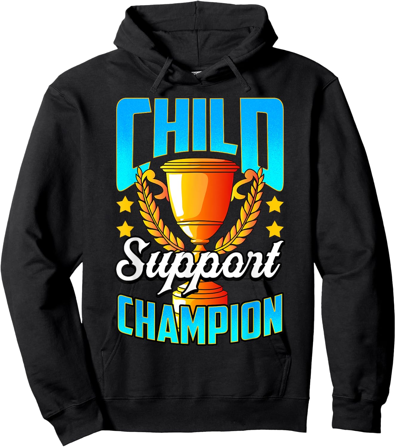 Funny Child Support Divorced Single Dad Daddy Father's Day Hoodie - Hoodie | Black