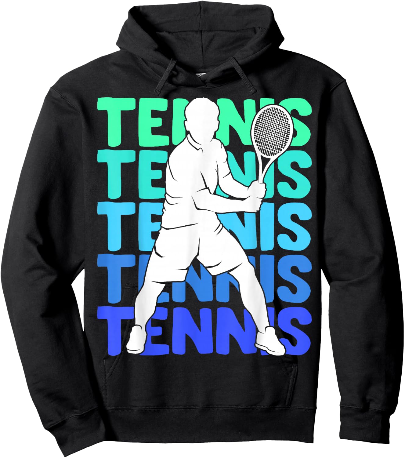 Men's Tennis Apparel & Gift Boys Youth Kids Tennis Black Short Sleeve Size S Hoodie - Hoodie | Black