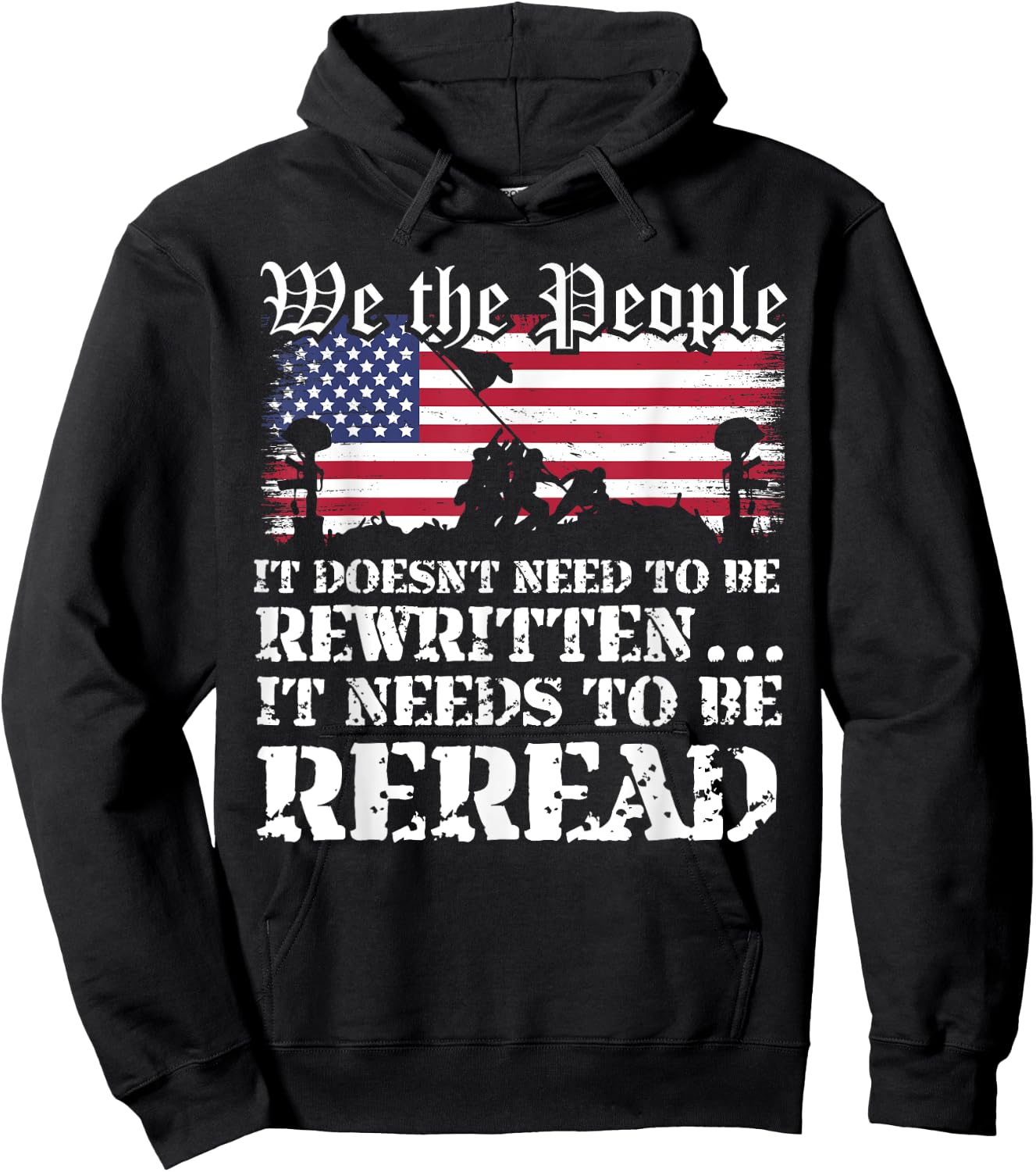 We The People Are Pissed It Doesn't Need to Be Rewritten Hoodie - Hoodie | Black
