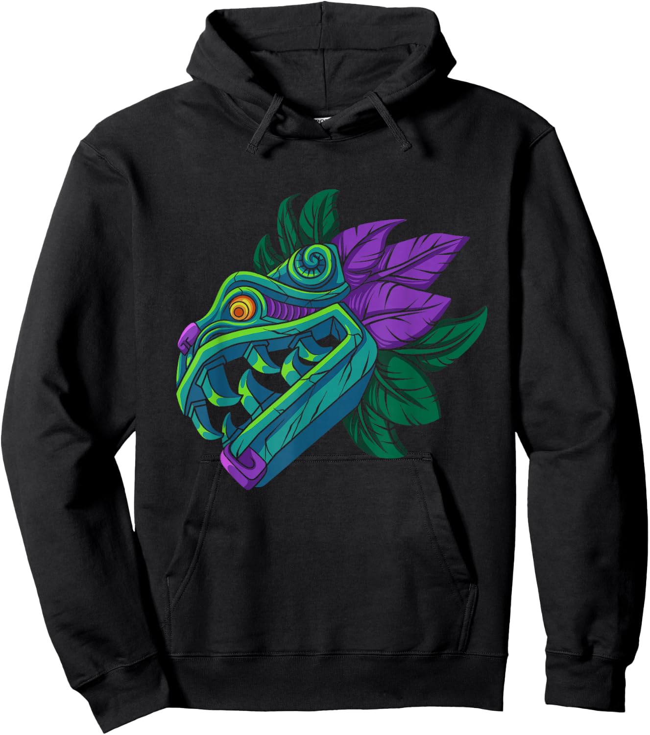 Quetzalcoatl Mayan God Aztec Dragon Serpent Mexico Mythology Hoodie - Hoodie | Black