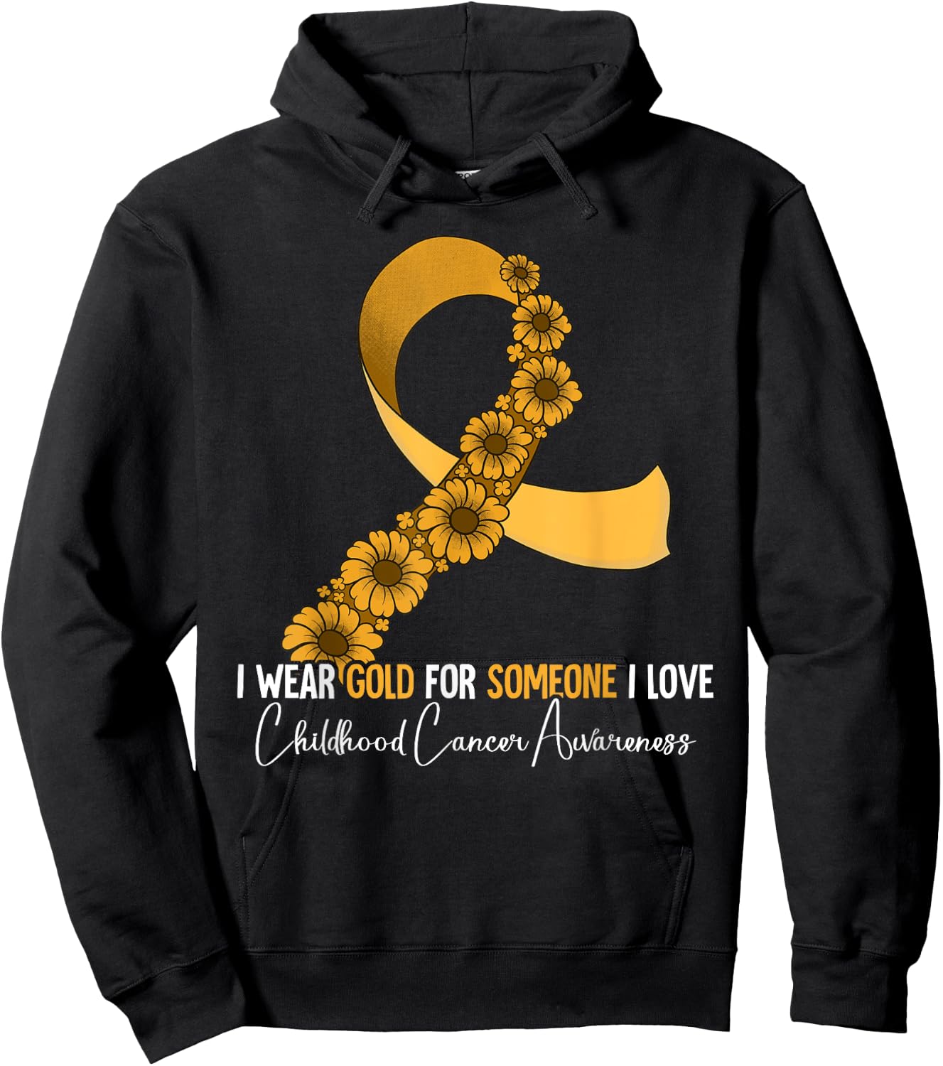 Childhood Cancer Awareness Hoodie - Hoodie | Black
