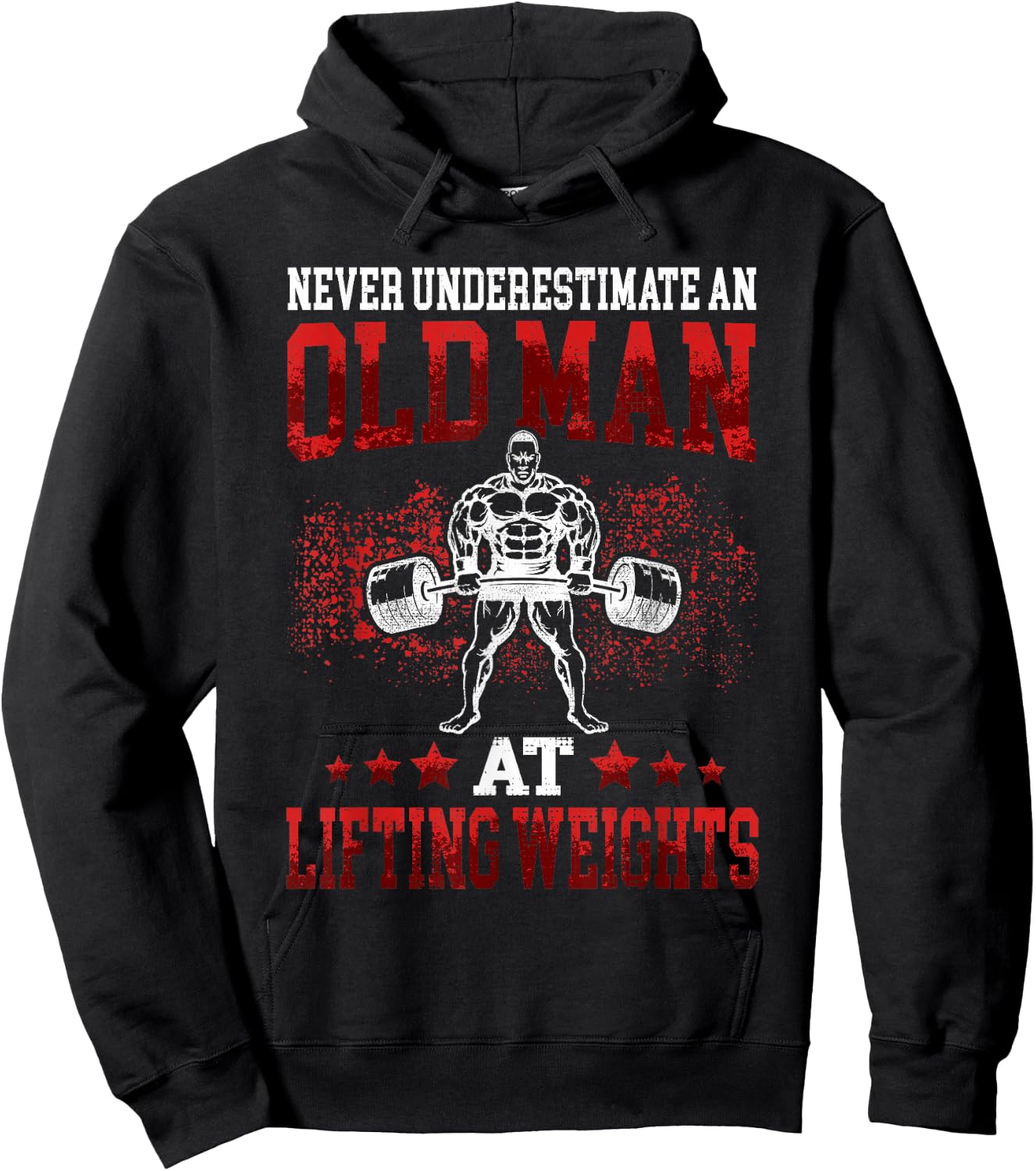 Bodybuilding and weightlifting designs Men's Classic Fit Black Hoodie - Hoodie | Black