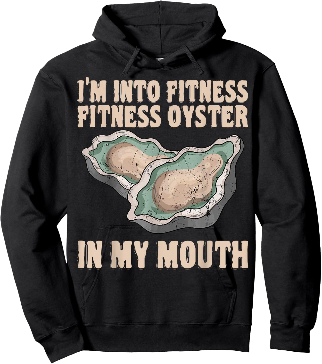 Oyster Fitness Shucker Shelfish Seafood Bivalve Mollusks Hoodie - Hoodie | Black