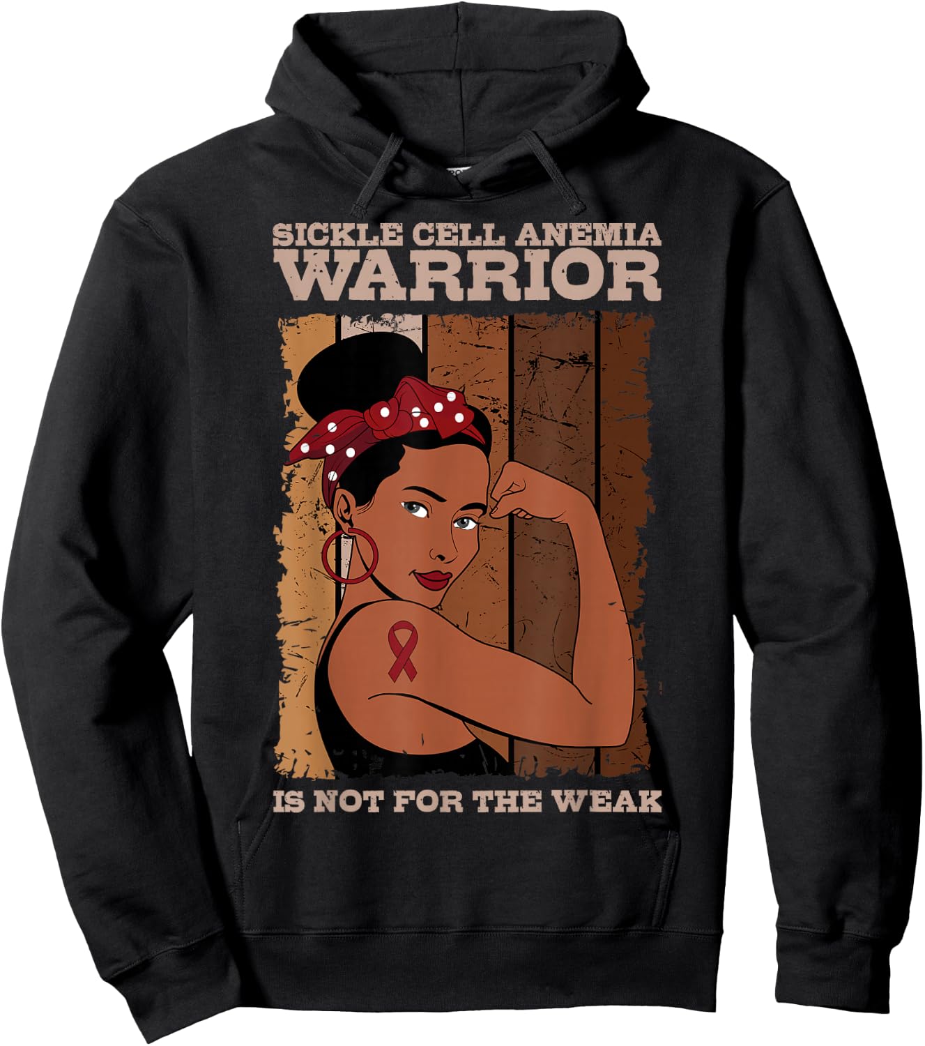 Sickle Cell Disease Warrior Awareness Blood SCD Hoodie - Hoodie | Black