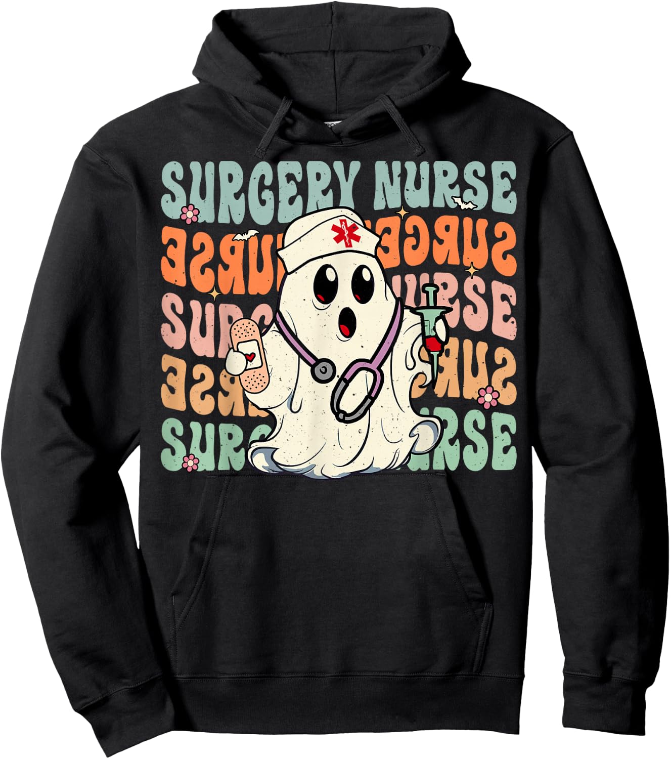 Groovy Surgery nurse Funny Halloween Costume Nurse Hoodie - Hoodie | Black