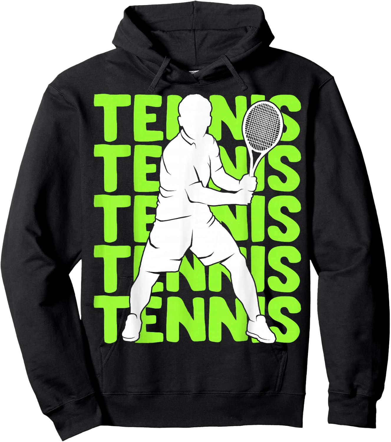 Tennis Youth Men Boys Kids Hoodie - Hoodie | Black