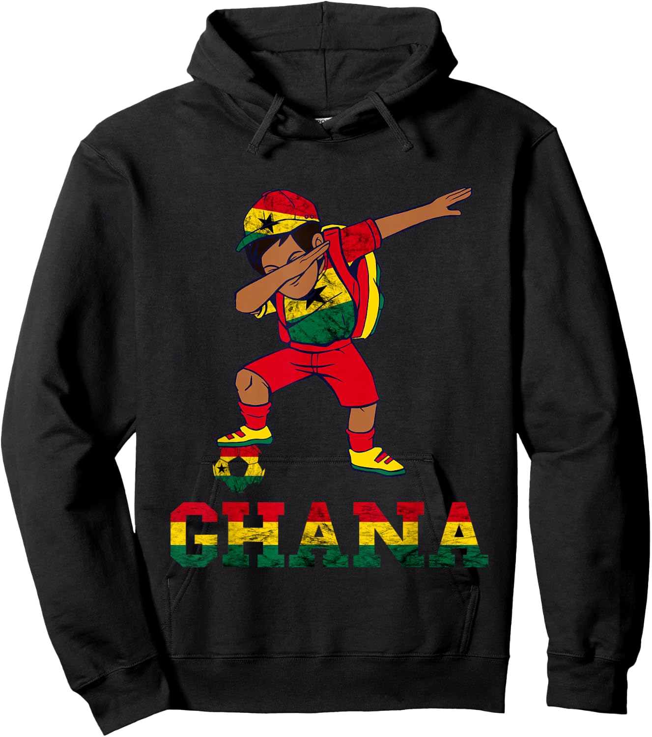 Ghana Football Team Ghana Flag Ghanese Pride Ghana Boy Hoodie - Hoodie | Black