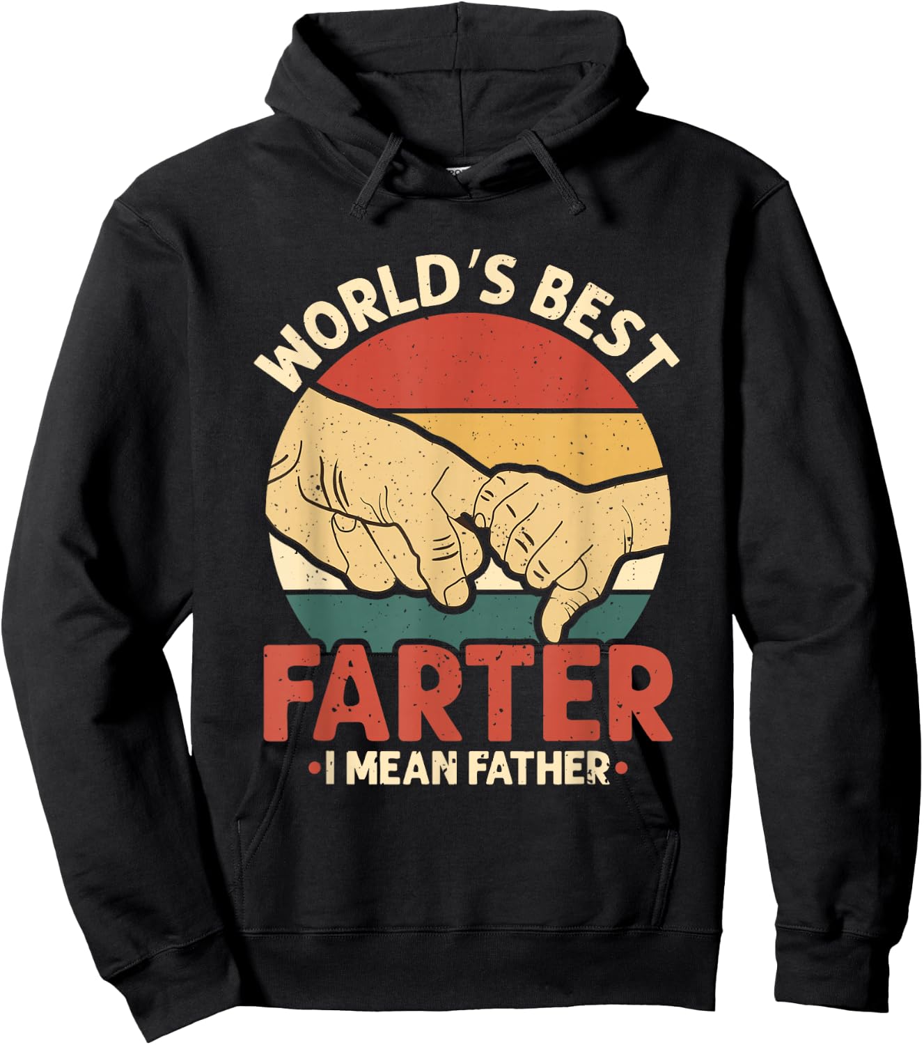 Vintage World's Best Farter I Mean Father Hoodie - Hoodie | Black