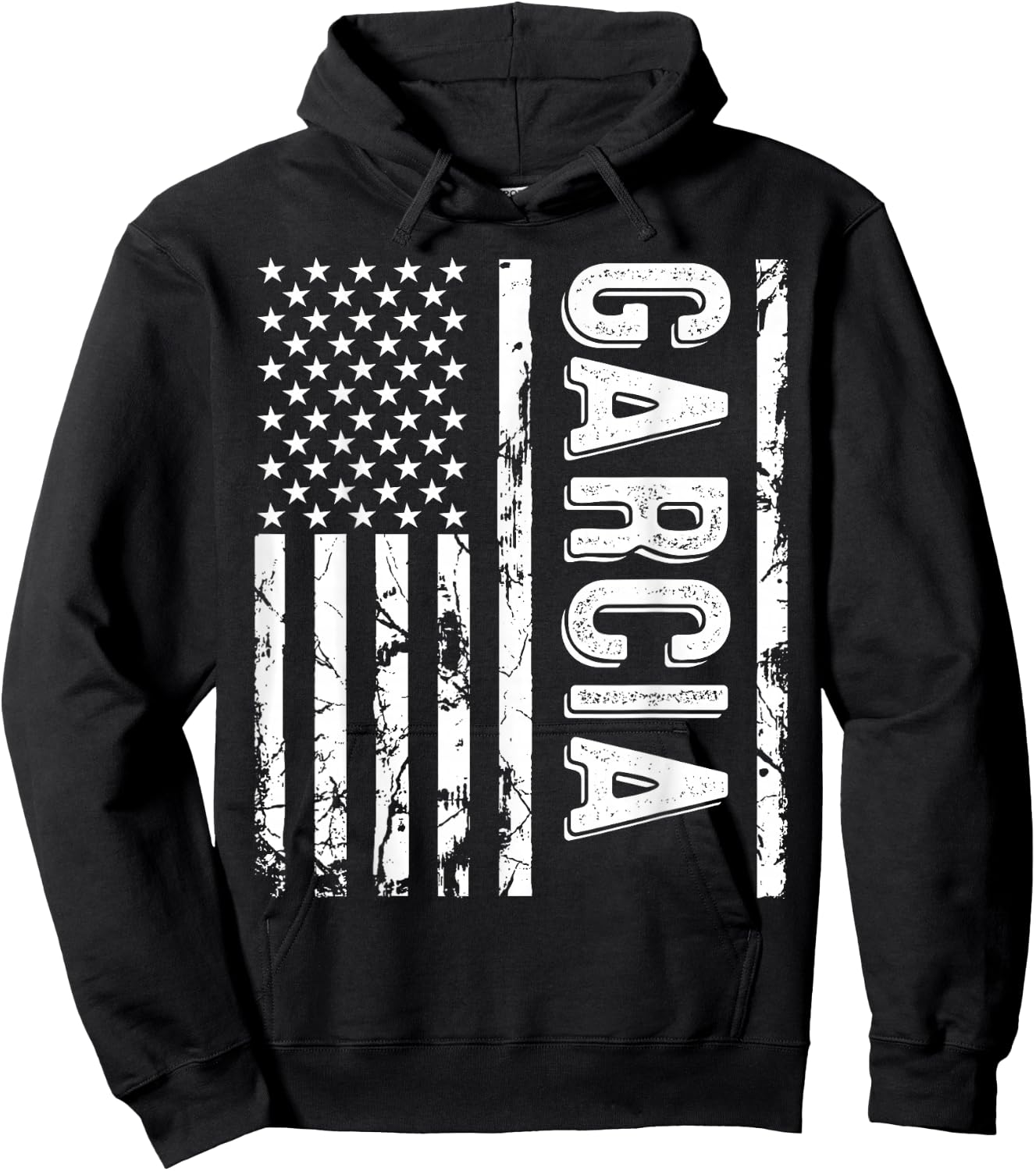 Garcia Last Name Funny Surname Team Garcia Family Reunion Hoodie - Hoodie | Black