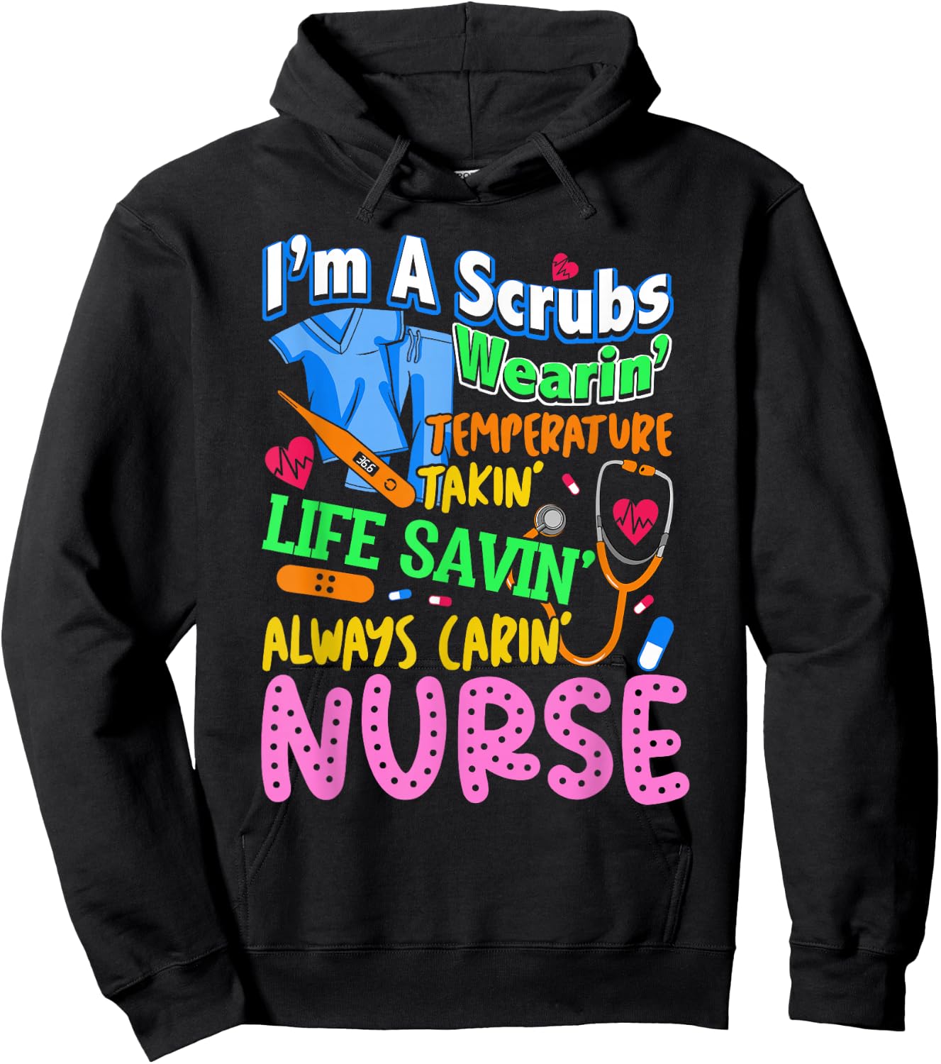 Nurse Job Definition Love Nursing Nursing School Nurse Job Hoodie - Hoodie | Black
