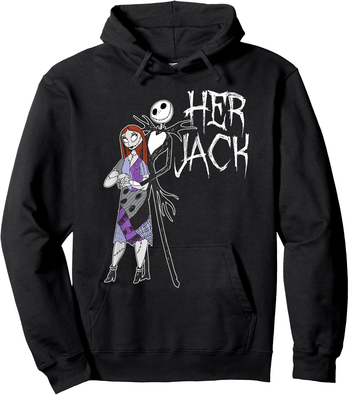 Disney The Nightmare Before Christmas Her Jack Hoodie - Hoodie | Black