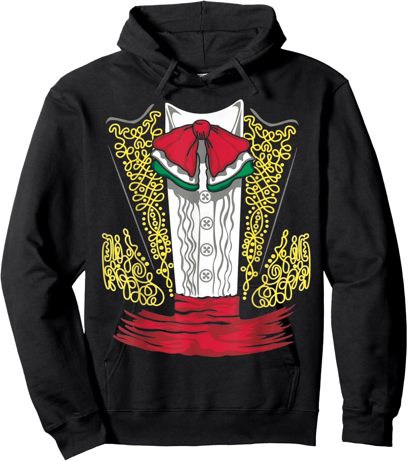Mariachi Charro Mexican Costume For Dia de los Muertos Hoodie - Hoodie | Black