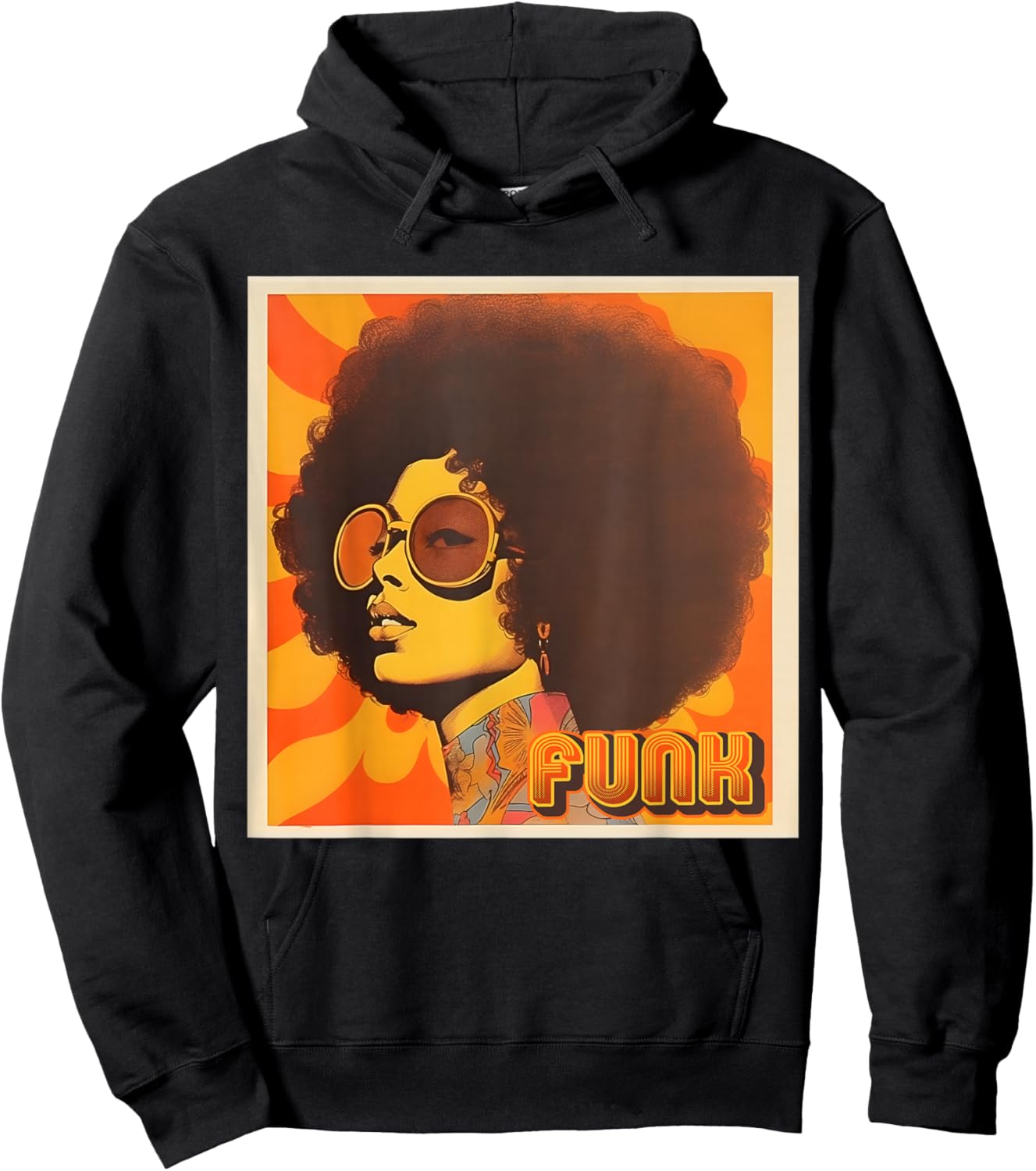 That Retro 70s Funk Queen Hoodie - Hoodie | Black