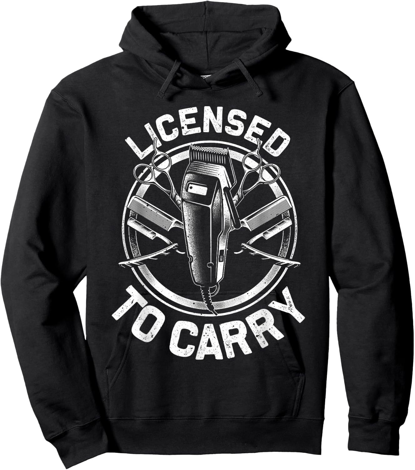 Funny Barber Designs Dad Hairstyling Stylist Tools Hoodie - Hoodie | Black
