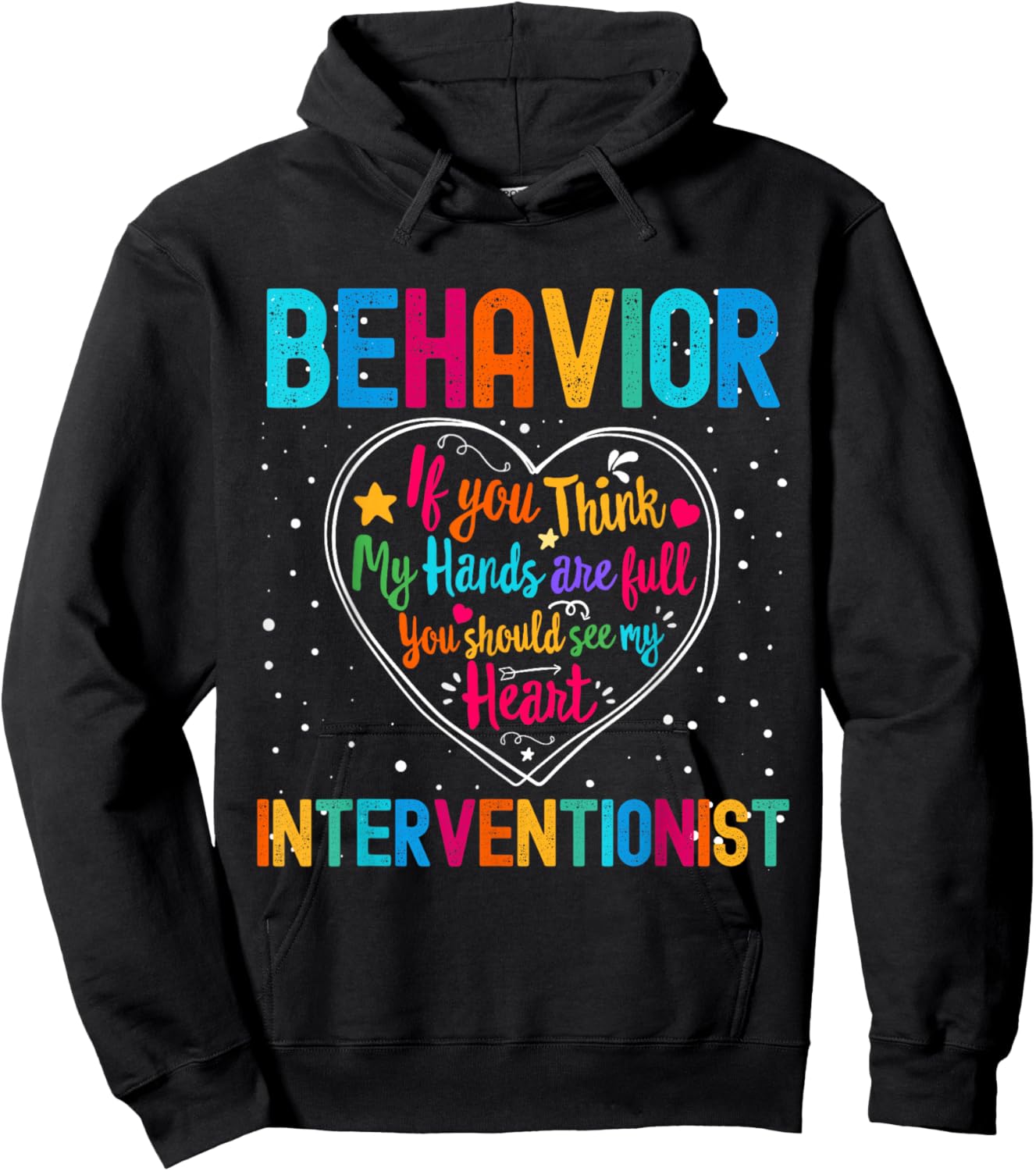 Behavior Interventionist Appreciation Week Back to School Hoodie - Hoodie | Black