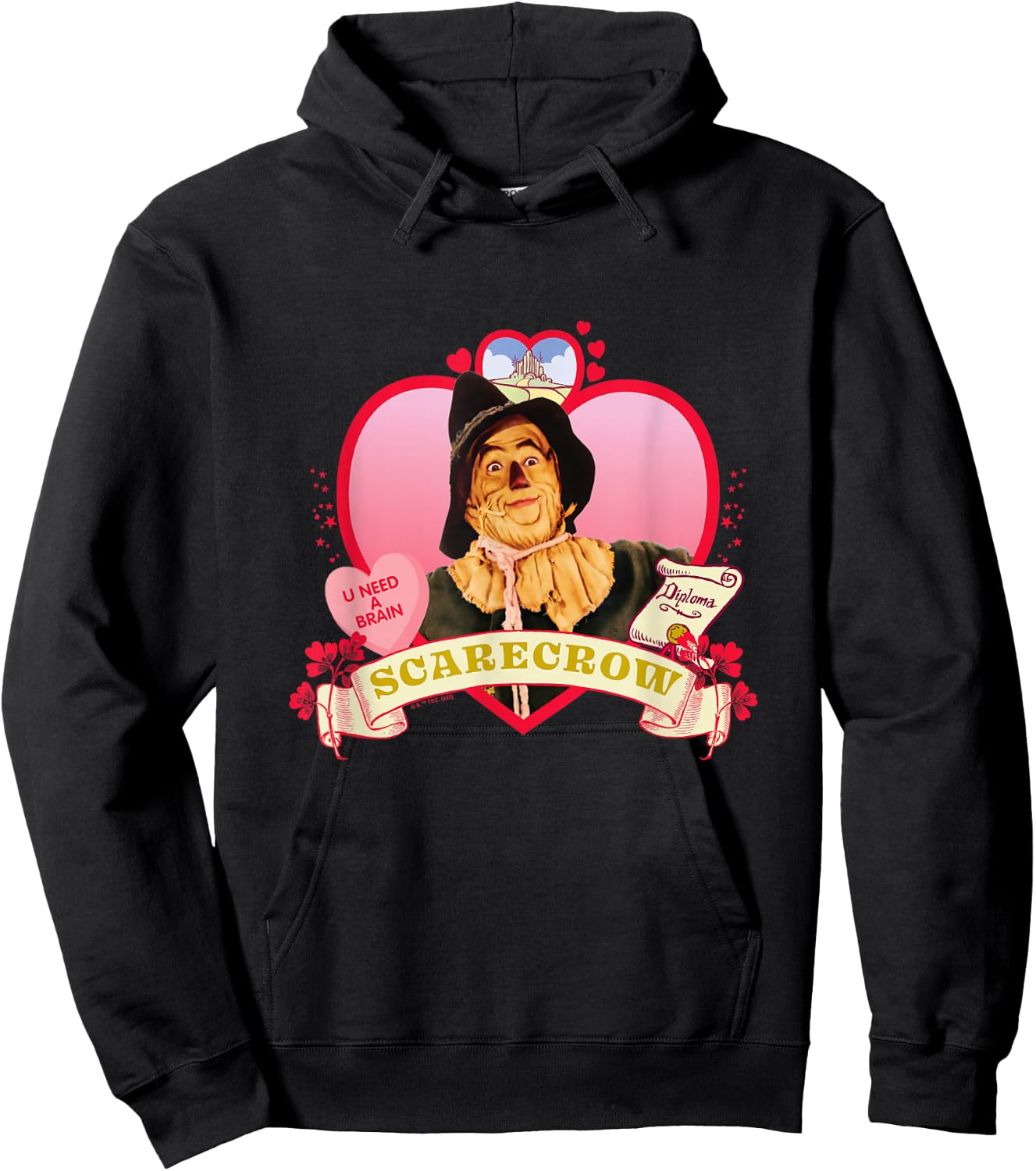 The Wizard of Oz - Heart Scarecrow Hoodie - Hoodie | Black