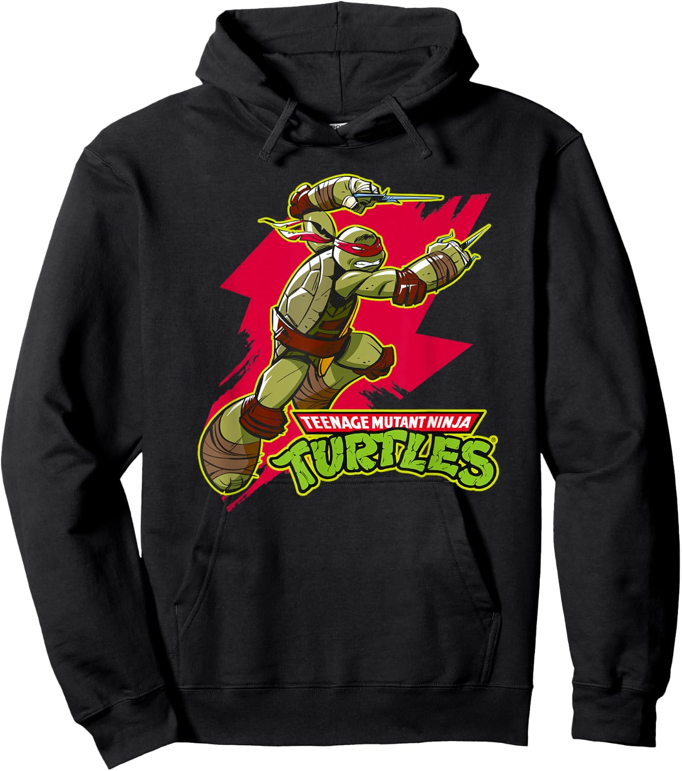 Raphael - Red Splash Hoodie - Hoodie | Black