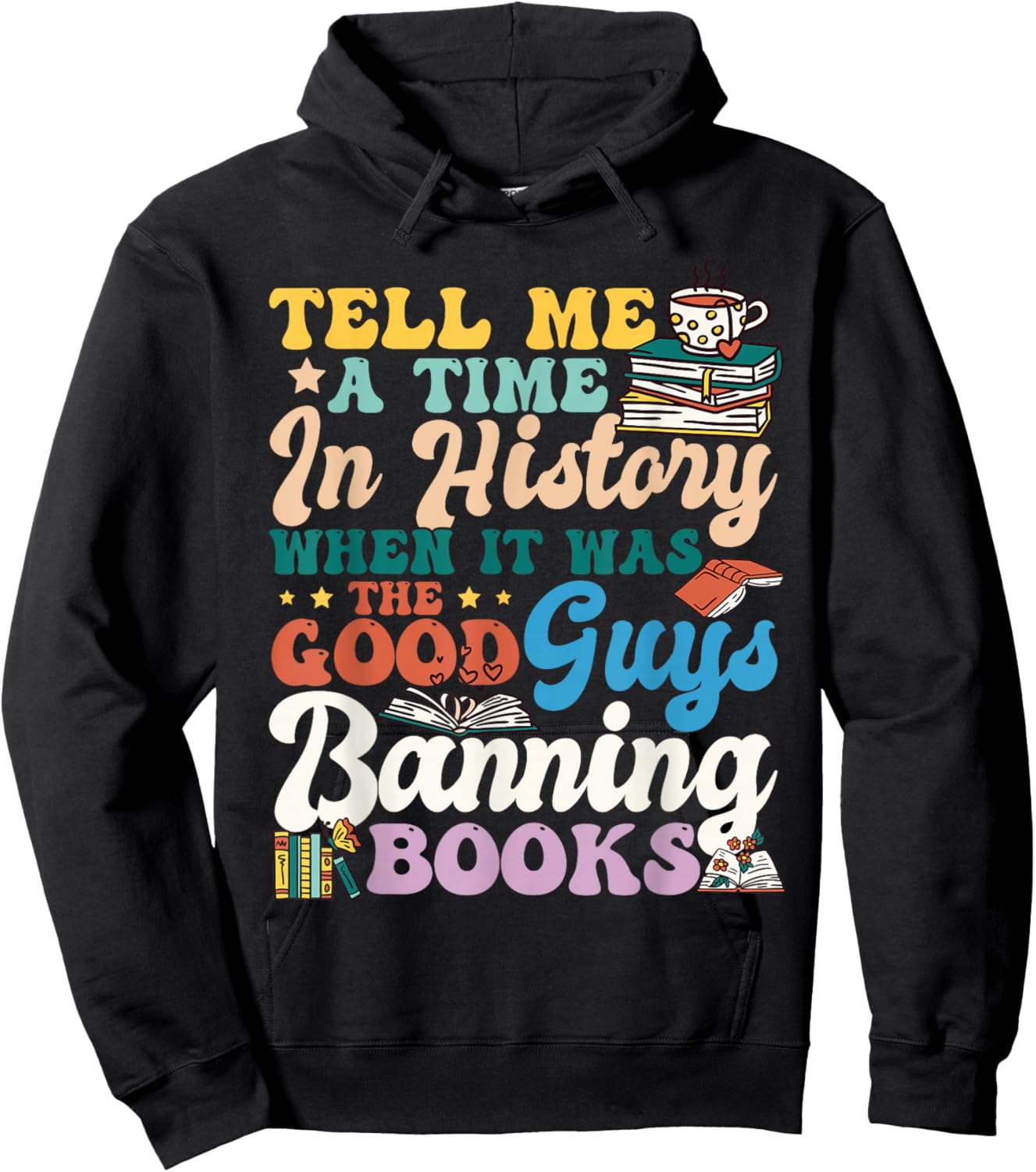 Read Banned Books Banned Books Week Librarian Hoodie - Hoodie | Black