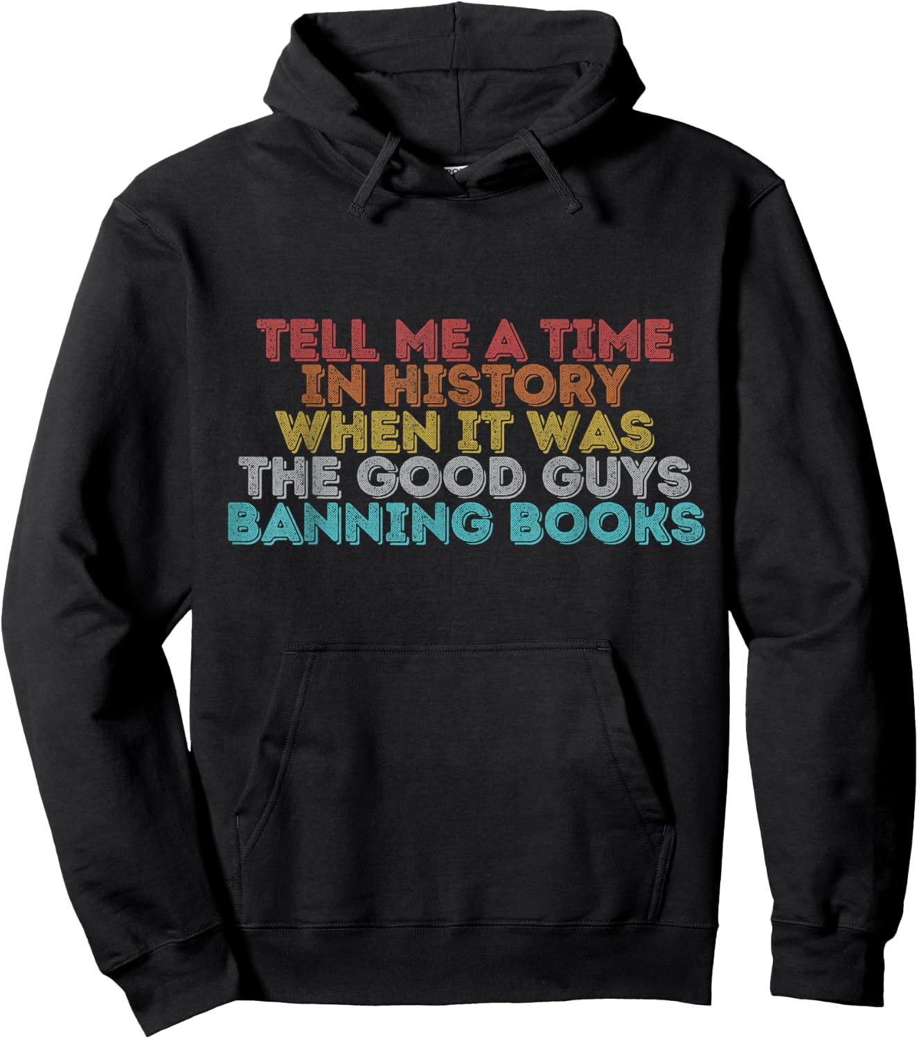 Vintage Retro Tell Me A Time In History Hoodie - Hoodie | Black