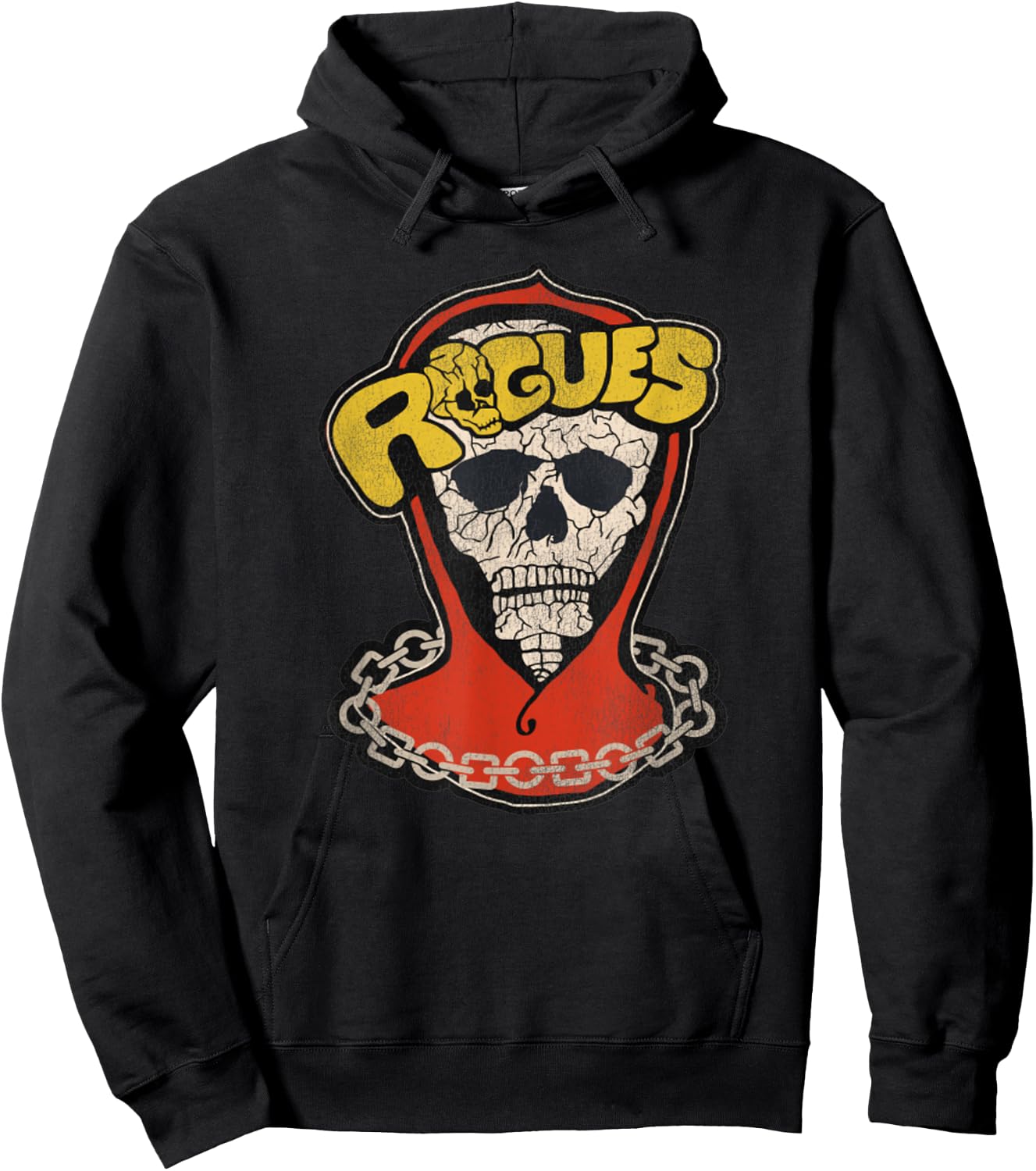 Vintage The Rogues Skull The Warriors 80s Movie Hoodie - Hoodie | Black