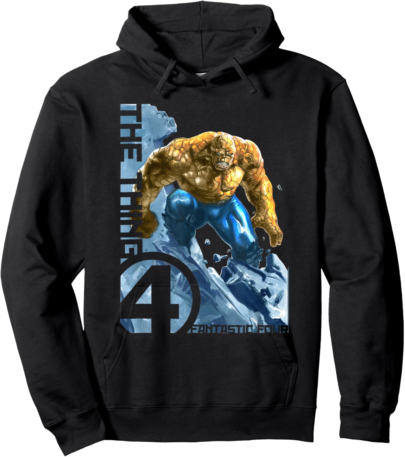 Marvel Fantastic Four The Thing Rocks Epic Poster Hoodie - Hoodie | Black