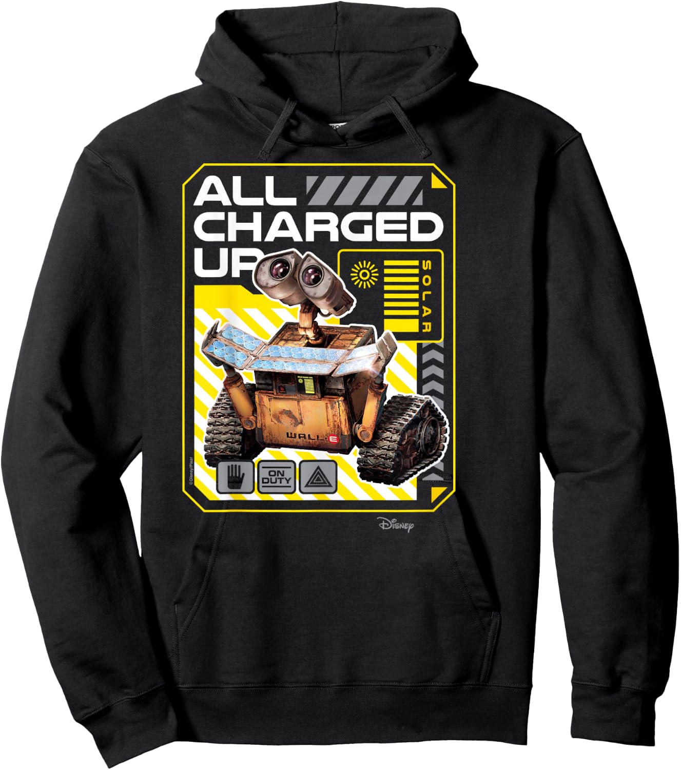 Wall-E - All Charged Up Hoodie - Hoodie | Black