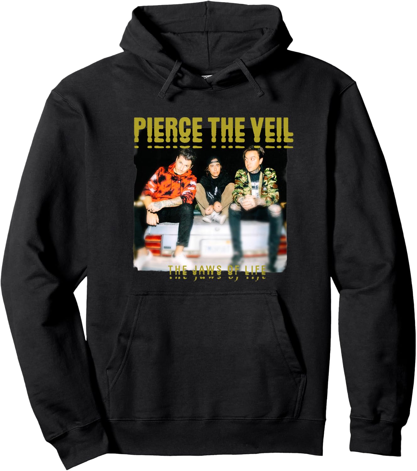 Pierce The Veil - Jaws Photo Hoodie - Hoodie | Black