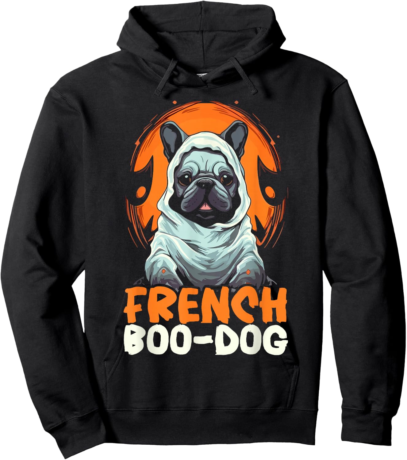Bulldog Halloween Trick Or Treat French Bulldog Dog Lover Hoodie - Hoodie | Black