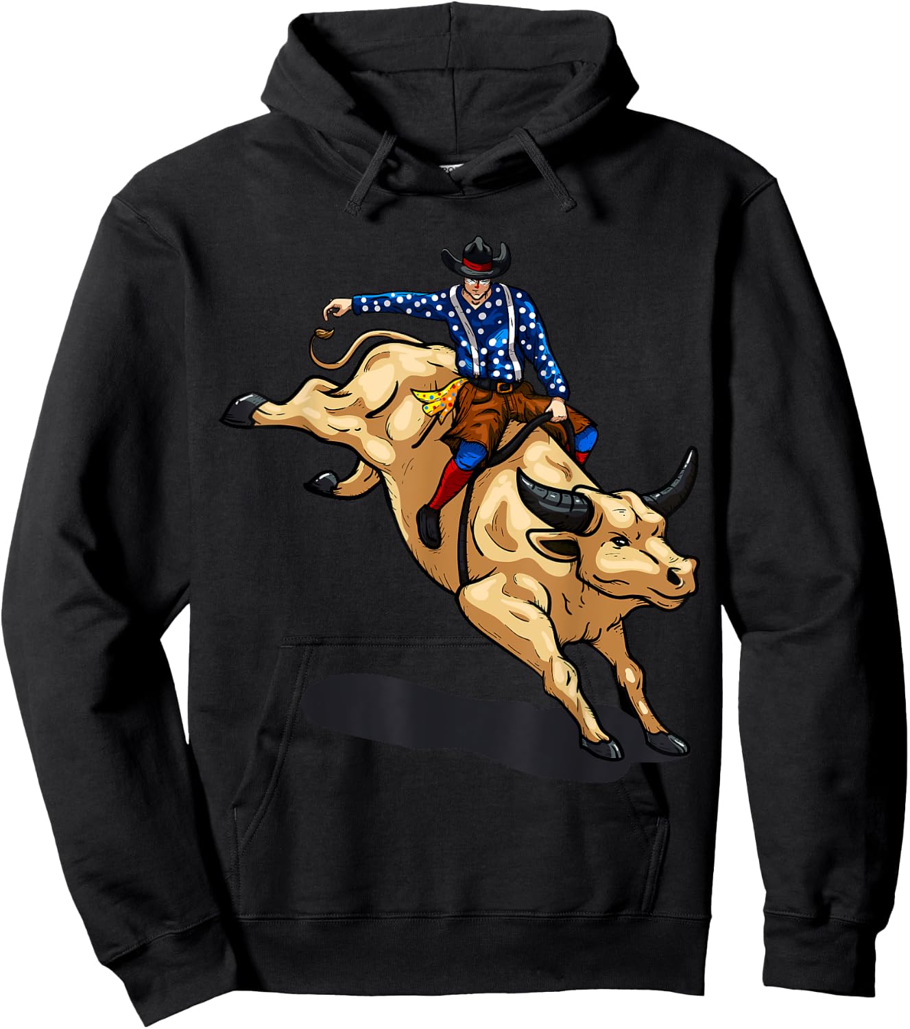 Rodeo Clown Funny Bull Fighting Lover Gag Bullfighter Outfit Hoodie - Hoodie | Black