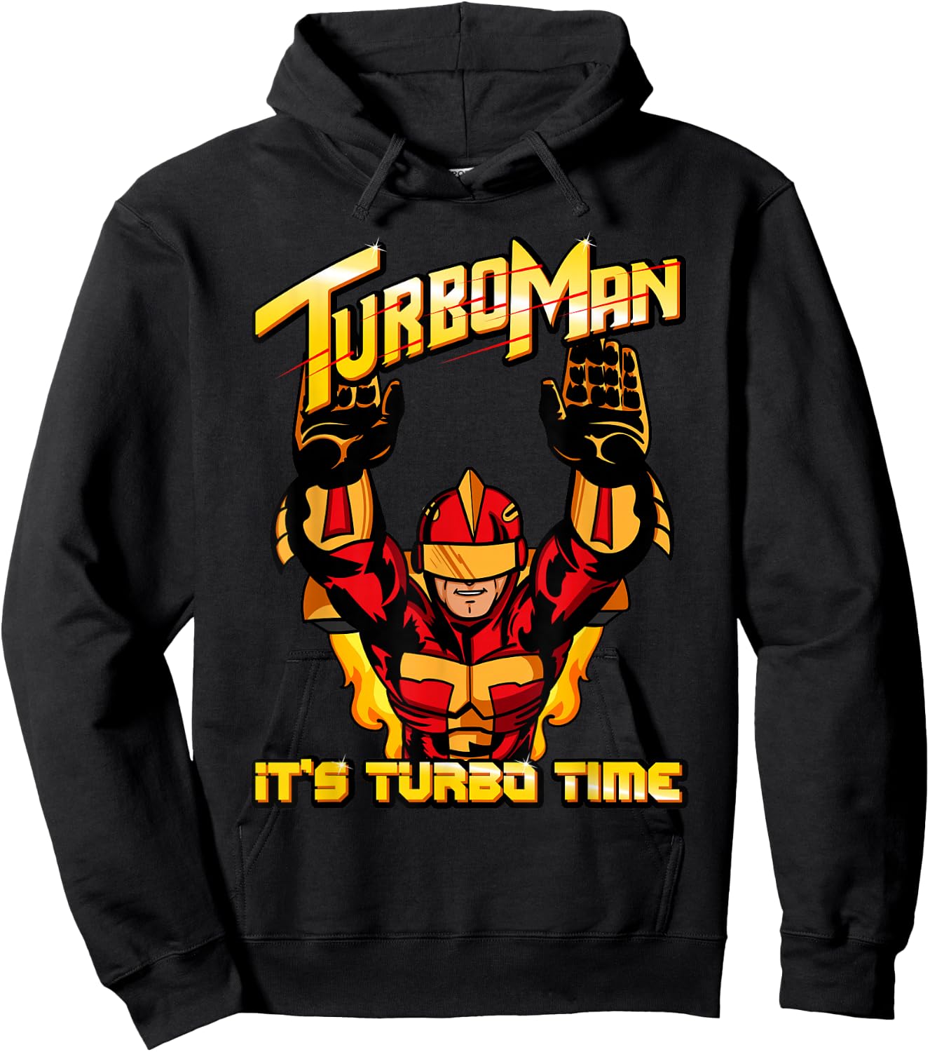 Turbo Man - It's Turbo Time Hoodie - Hoodie | Black