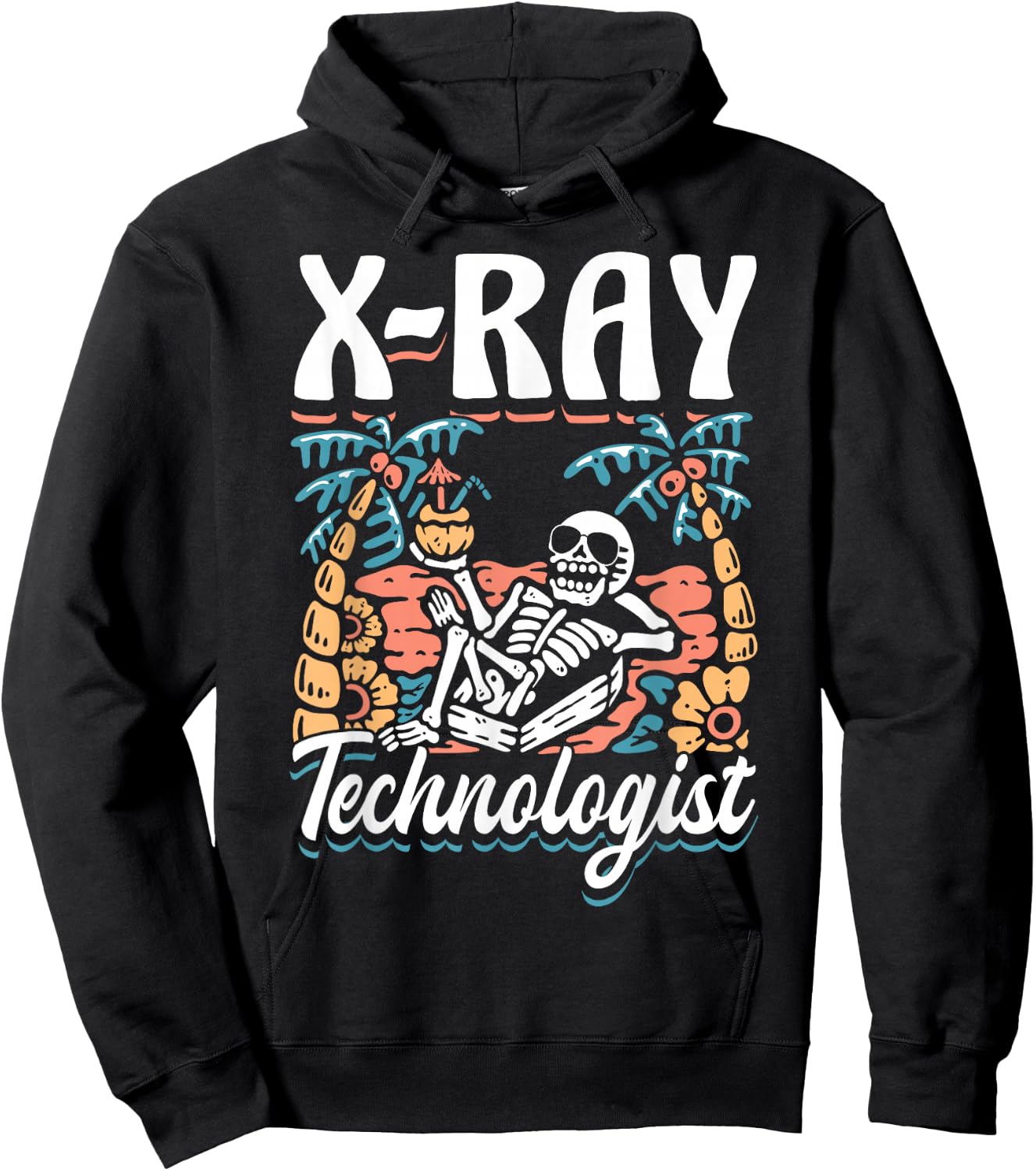 X-Ray Tech Skeleton Radiology Department X- Ray Technologist Hoodie - Hoodie | Black