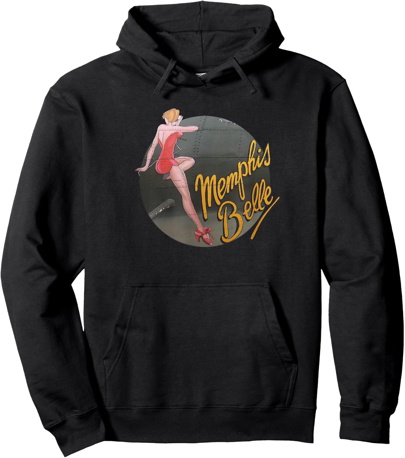 Pinup Girl WW2 B-17 Flying Fortress Memphis Belle Hoodie - Hoodie | Black