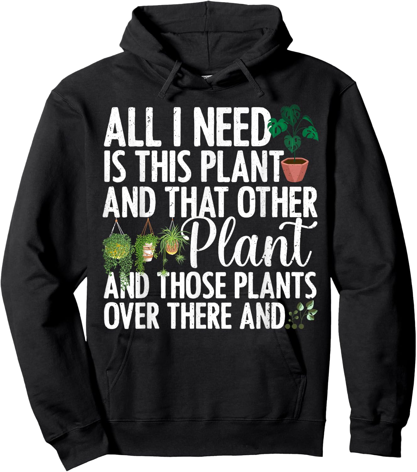 Funny Plant Art Men Gardening Plant Lover Gardener Small Hoodie - Hoodie | Black
