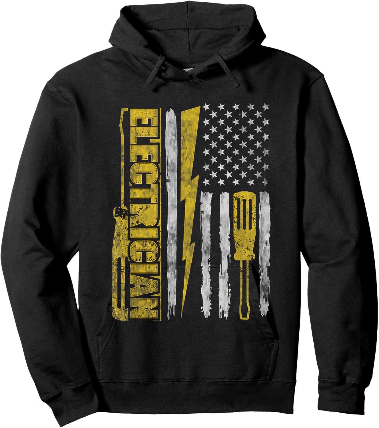 Funny Electrician Electrical Engineer - Electricity Lineman Hoodie - Hoodie | Black