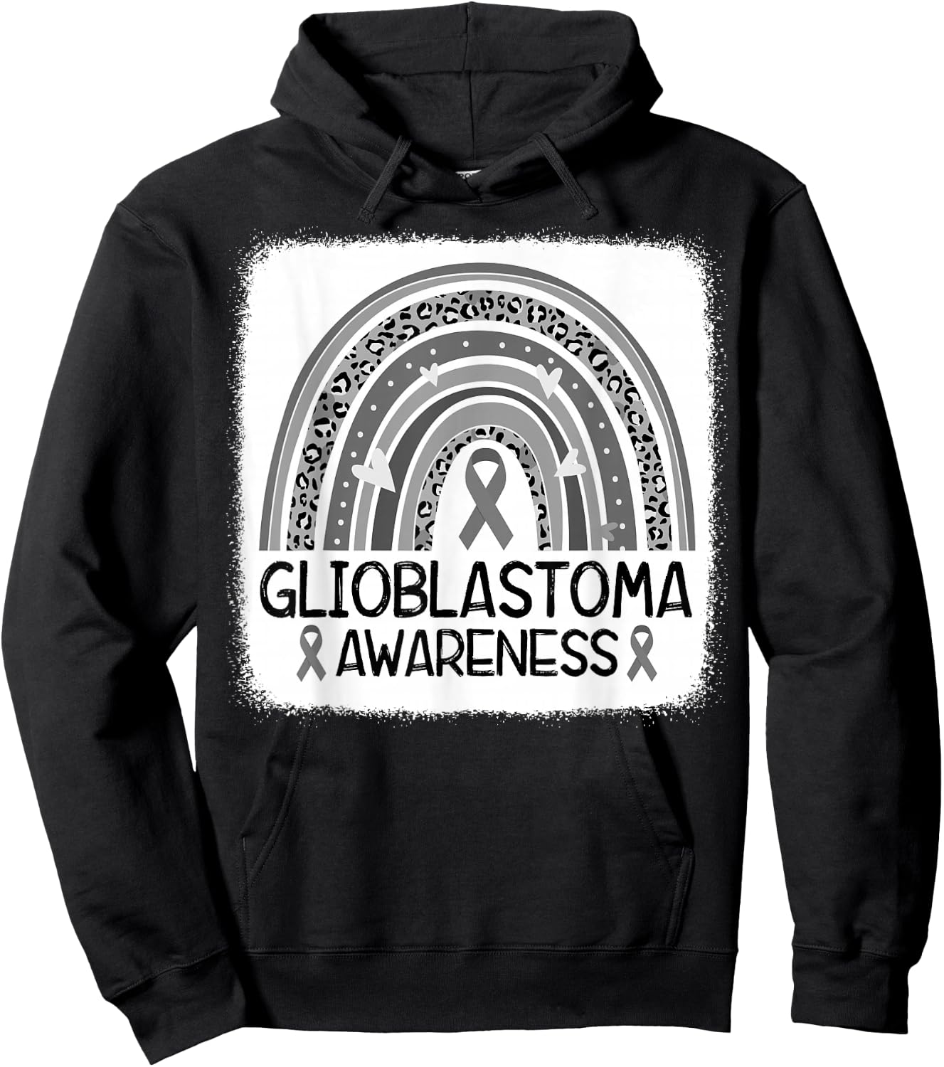 Brain Tumor Awareness Go Gray In May Glioblastoma Awareness Hoodie - Hoodie | Black