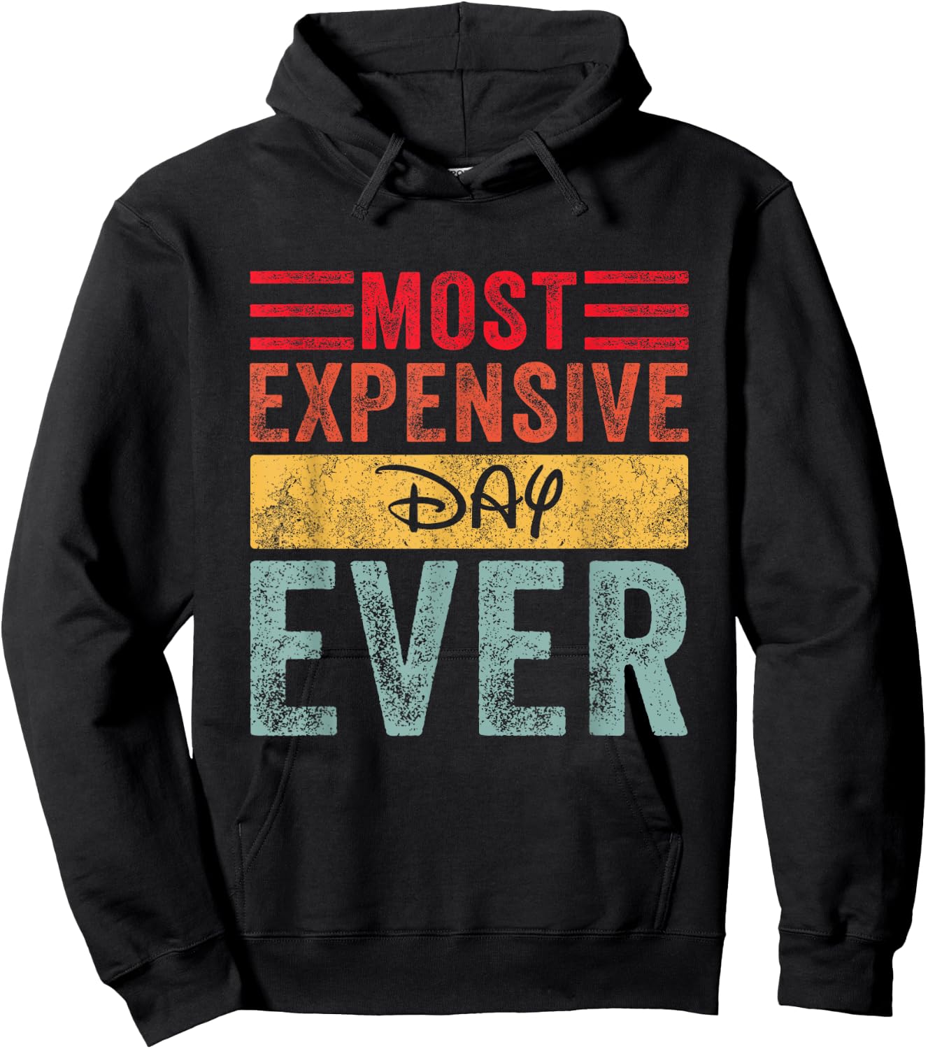 Most Expensive Day Ever Vacation Travel Funny Saying Hoodie - Hoodie | Black
