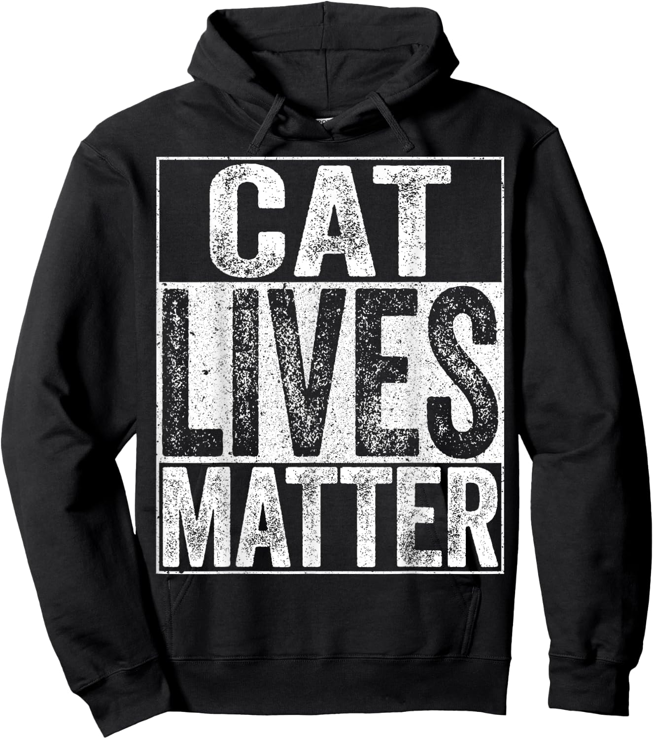 Cat Lives Matter Cat Lover Shirt Women Girls Kids Hoodie - Hoodie | Black