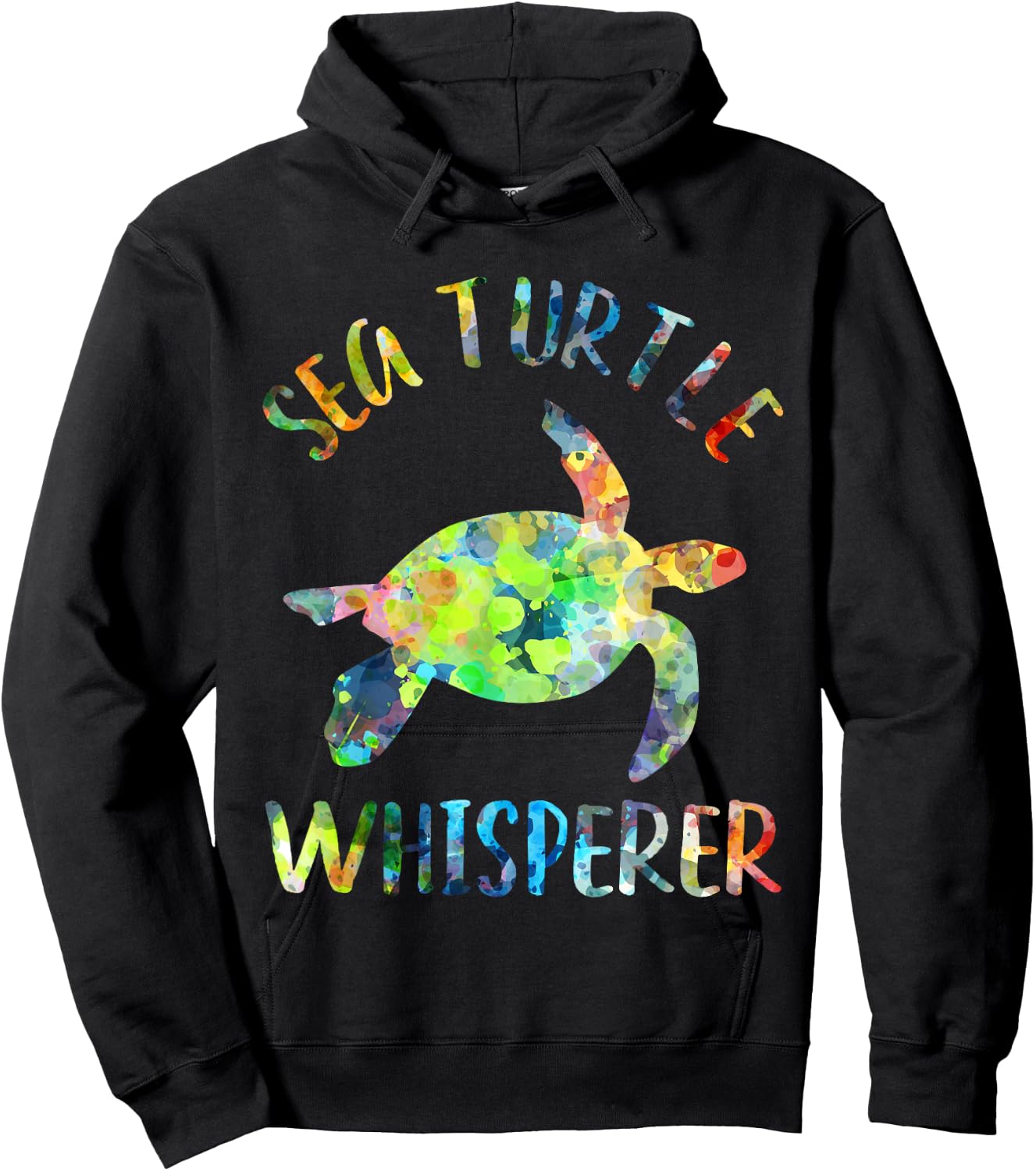 Sea Turtle Whisperer Sea Turtle Lover Funny Sea Turtle Quote Hoodie - Hoodie | Black