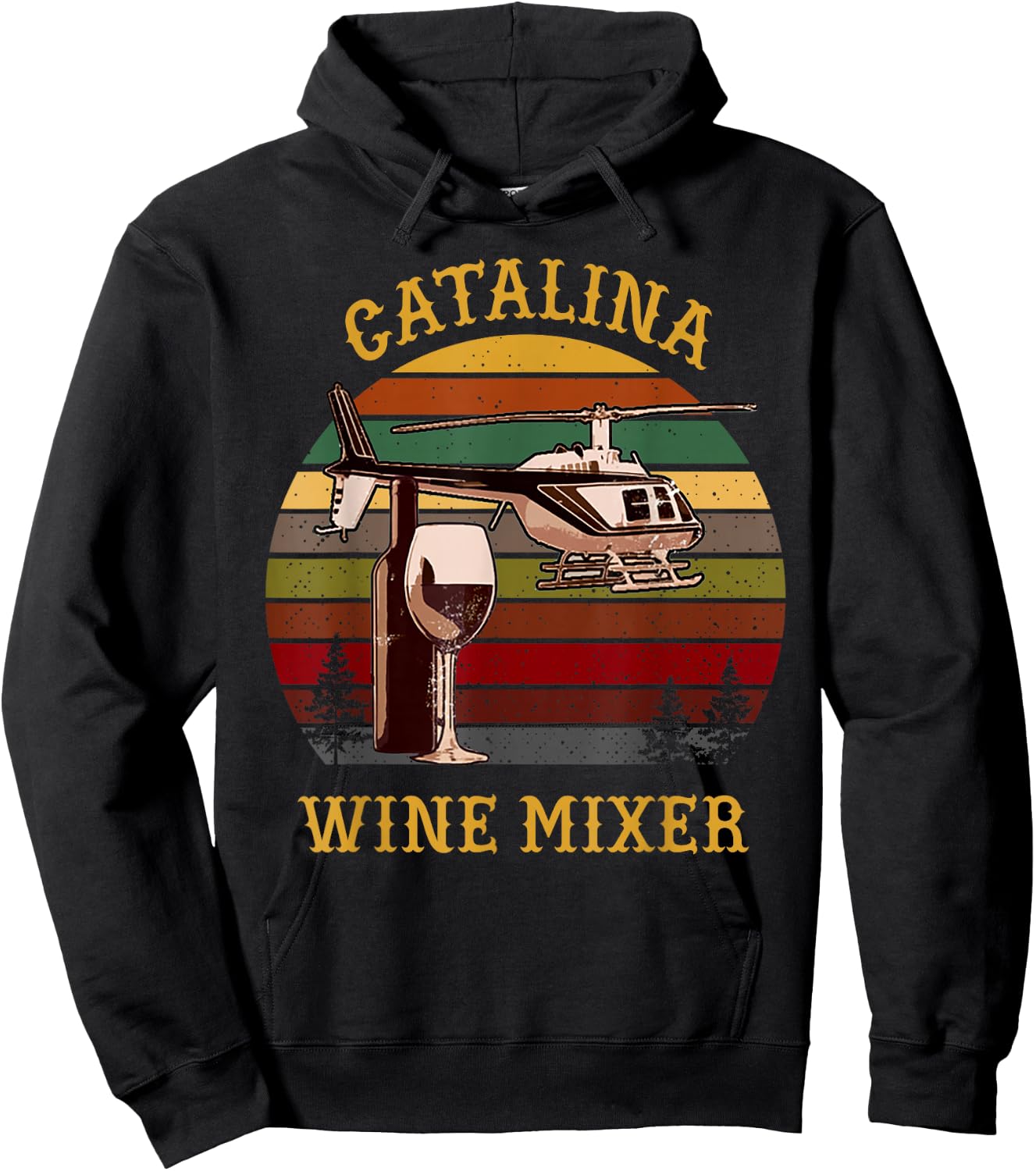 Catalina wine Mixer T Shirt Hoodie - Hoodie | Black