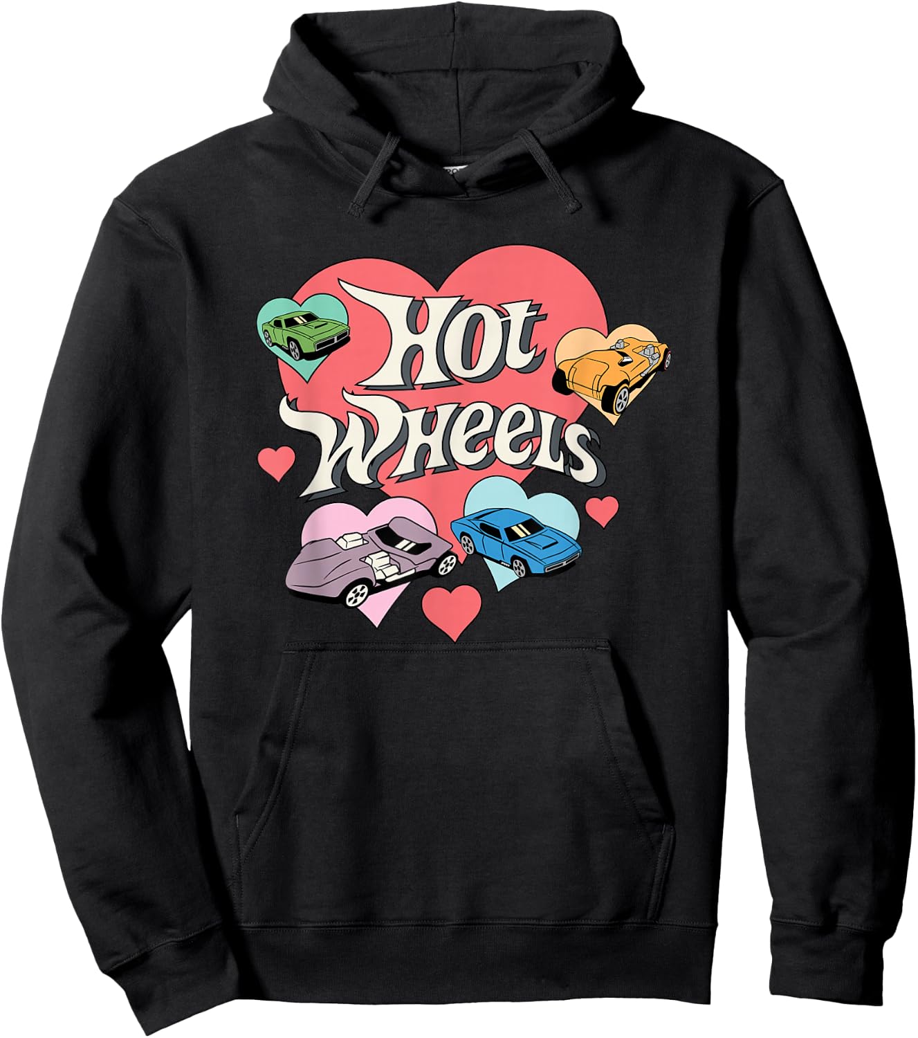 Hot Wheels- Heart Wheels Hoodie - Hoodie | Black