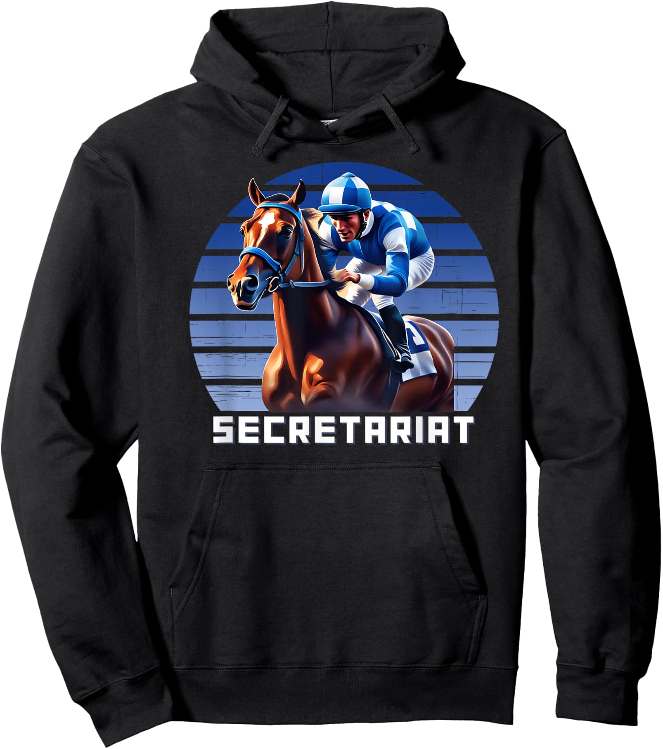 Secretariat Horse, Horse Racing, Del Mar, Santa Anita Shirt Hoodie - Hoodie | Black