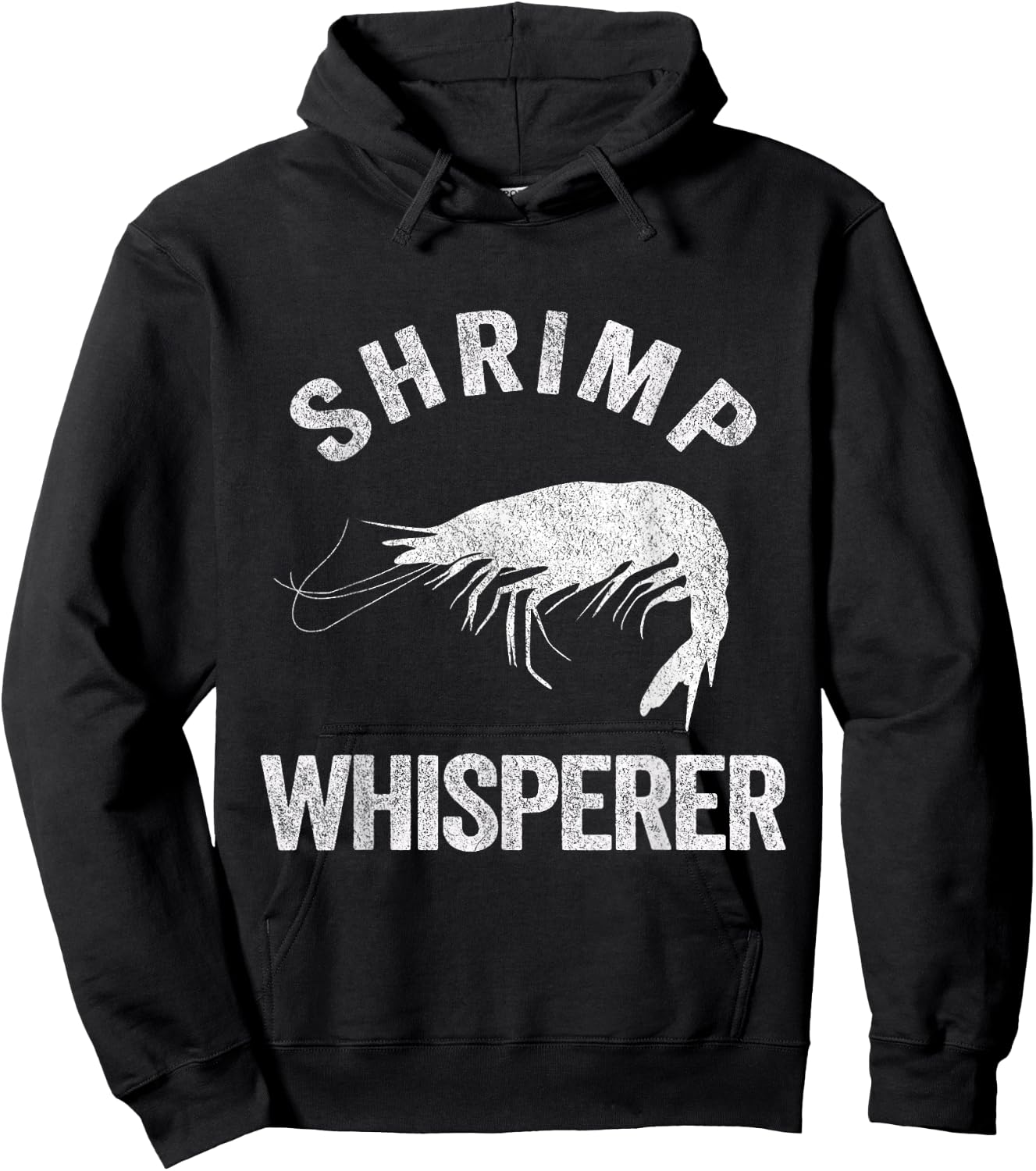 Shrimp Whisperer Shrimp Lover Funny Shrimp Quote Hoodie - Hoodie | Black