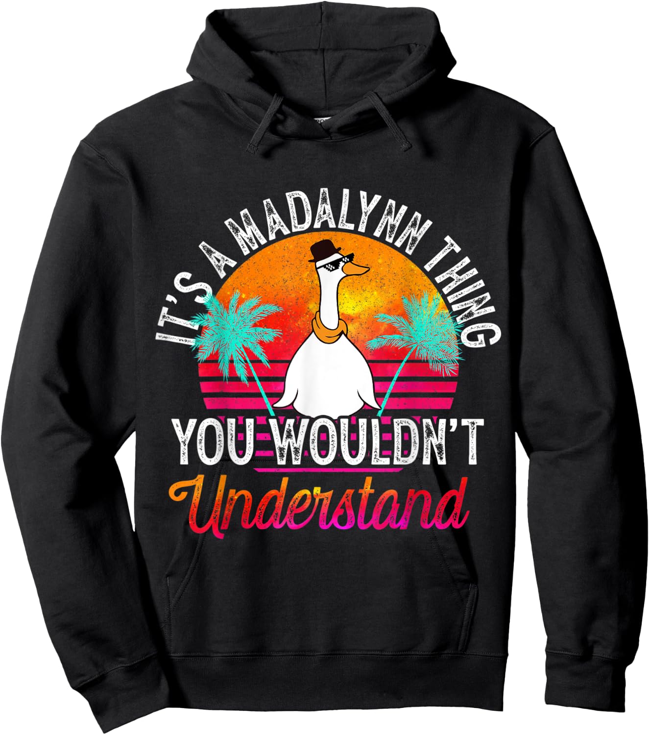 It's A Madalynn Thing You Wouldn't Understand Funny Madalynn Hoodie - Hoodie | Black
