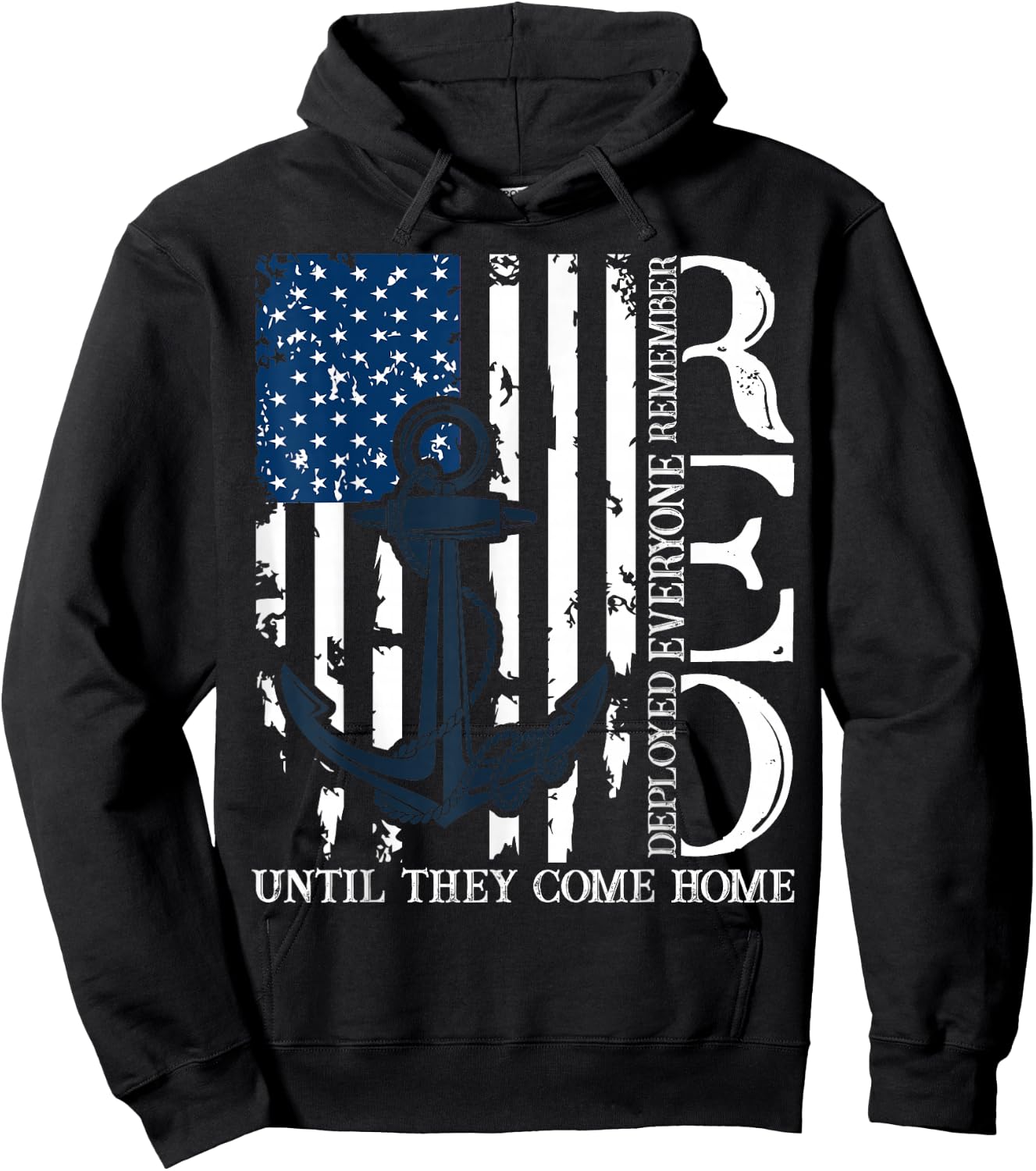 Red Friday Military Memorial Day Veterans Family 4th Of July Hoodie - Hoodie | Black